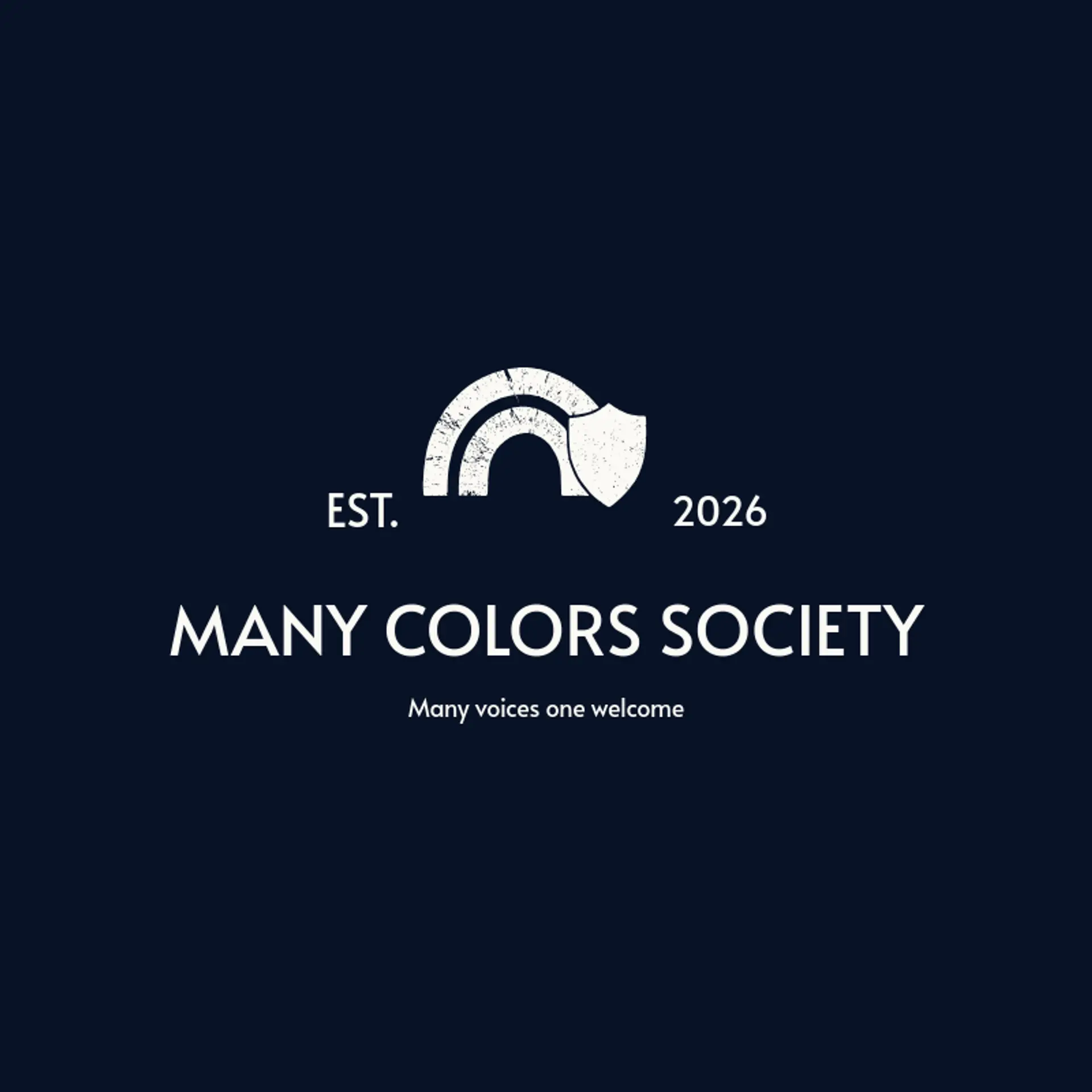 Many Colors Society logo for pride