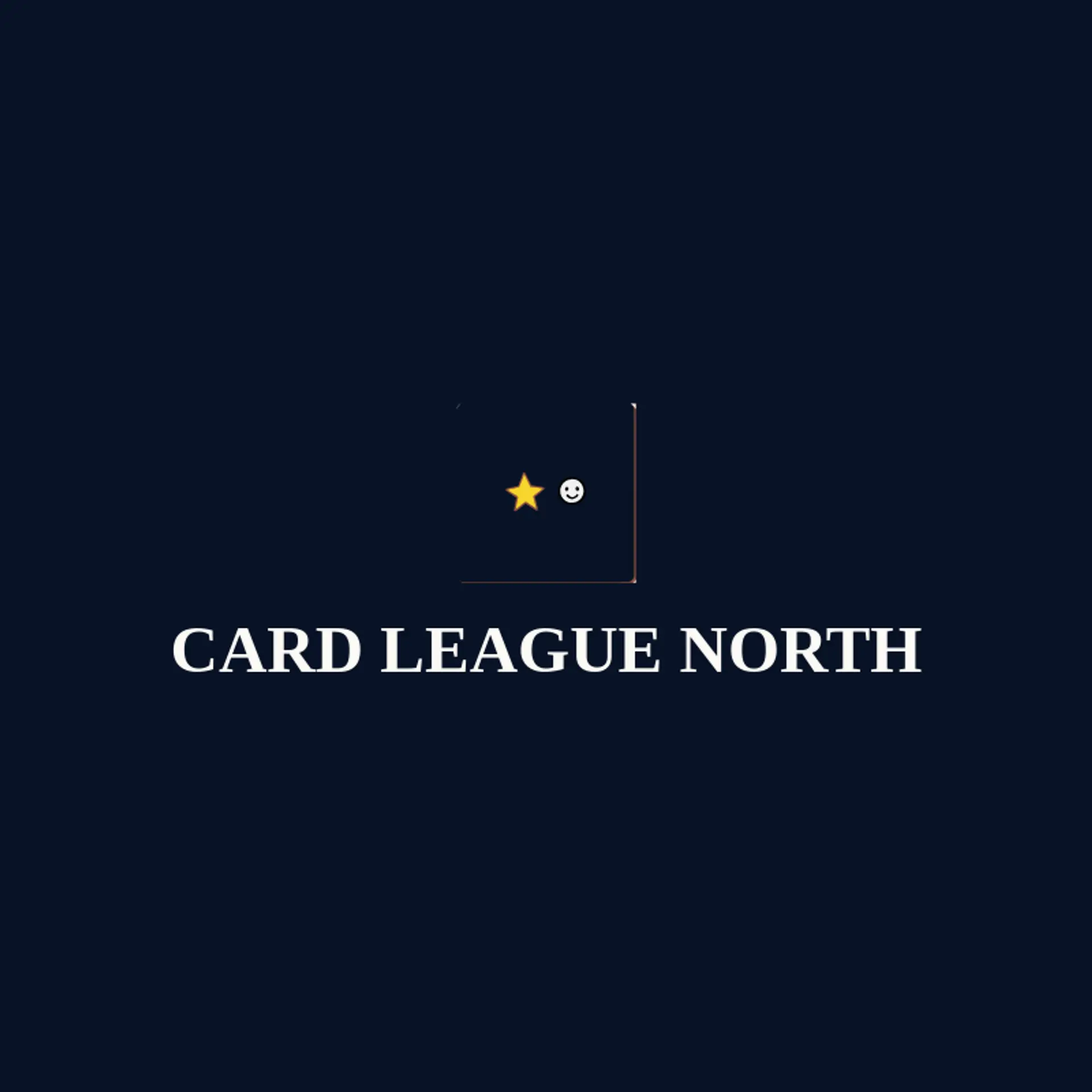 Card League North logo for trading card