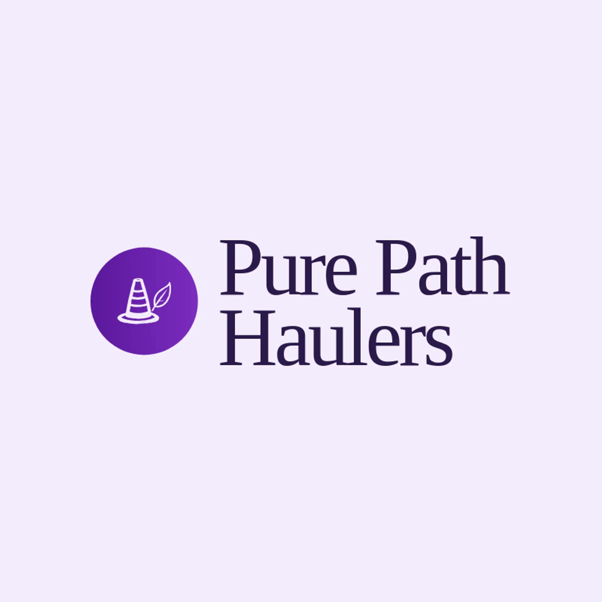 Pure Path Haulers logo for trash