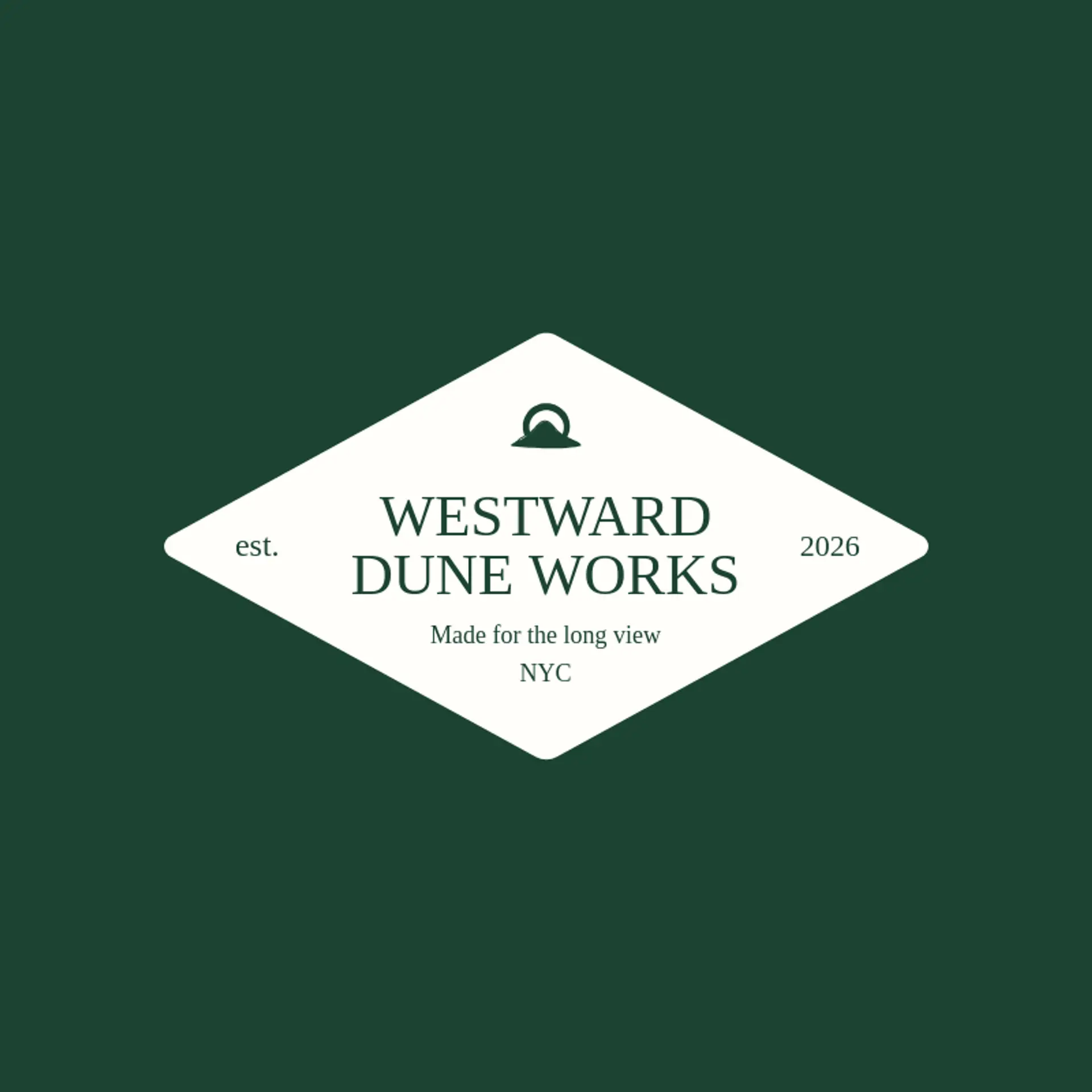 Westward Dune Works logo for Desert