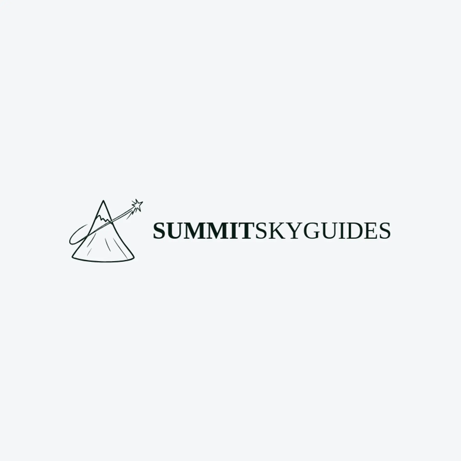 Summit Sky Guides logo for shooting star