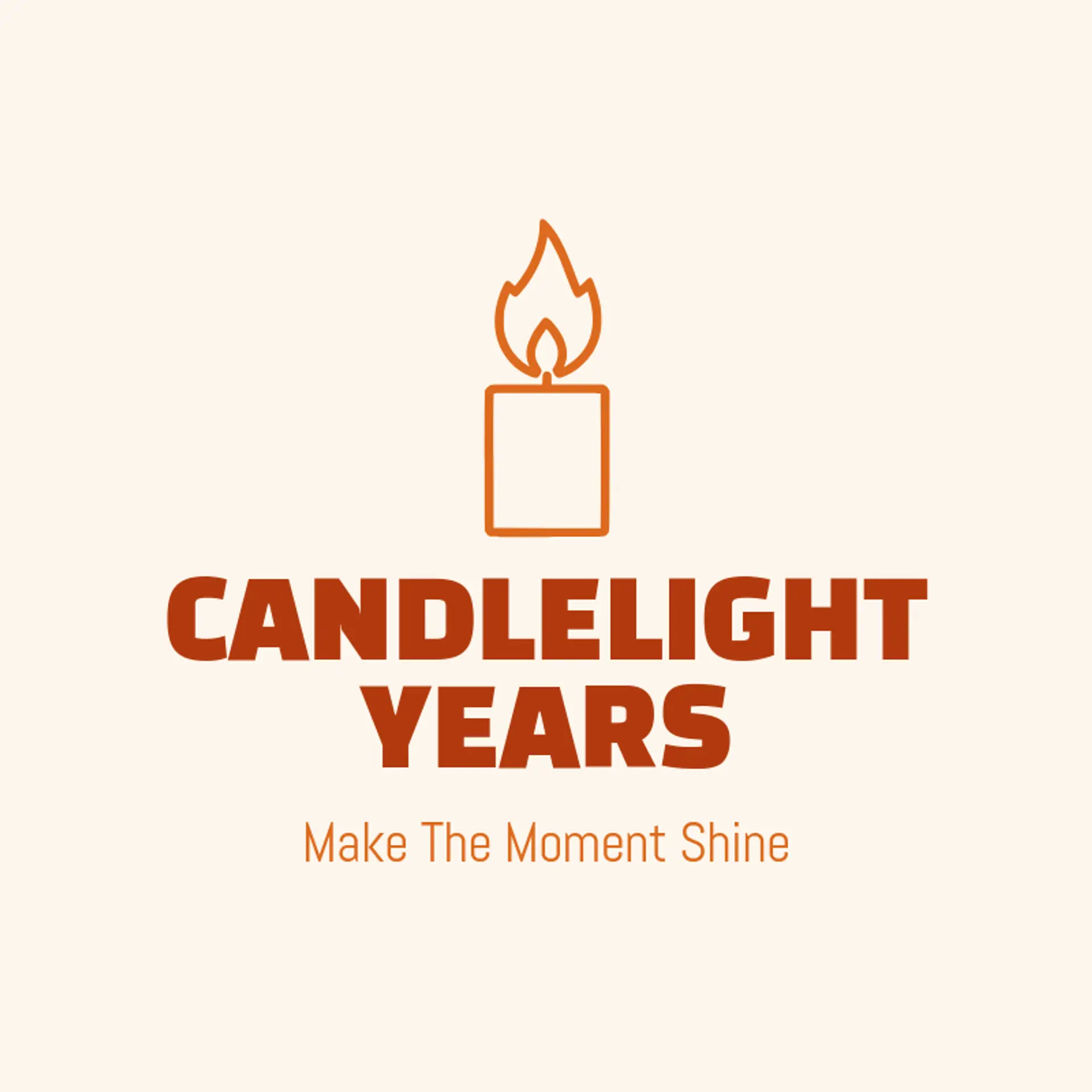 Candlelight Years logo for anniversary