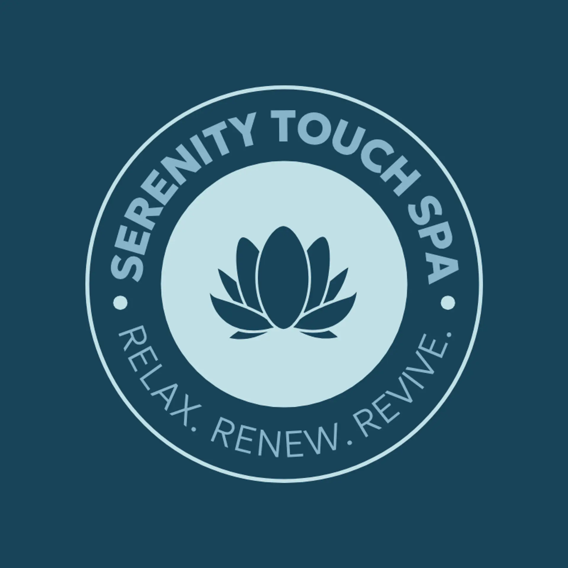 Serenity Touch Spa logo for massage spa
