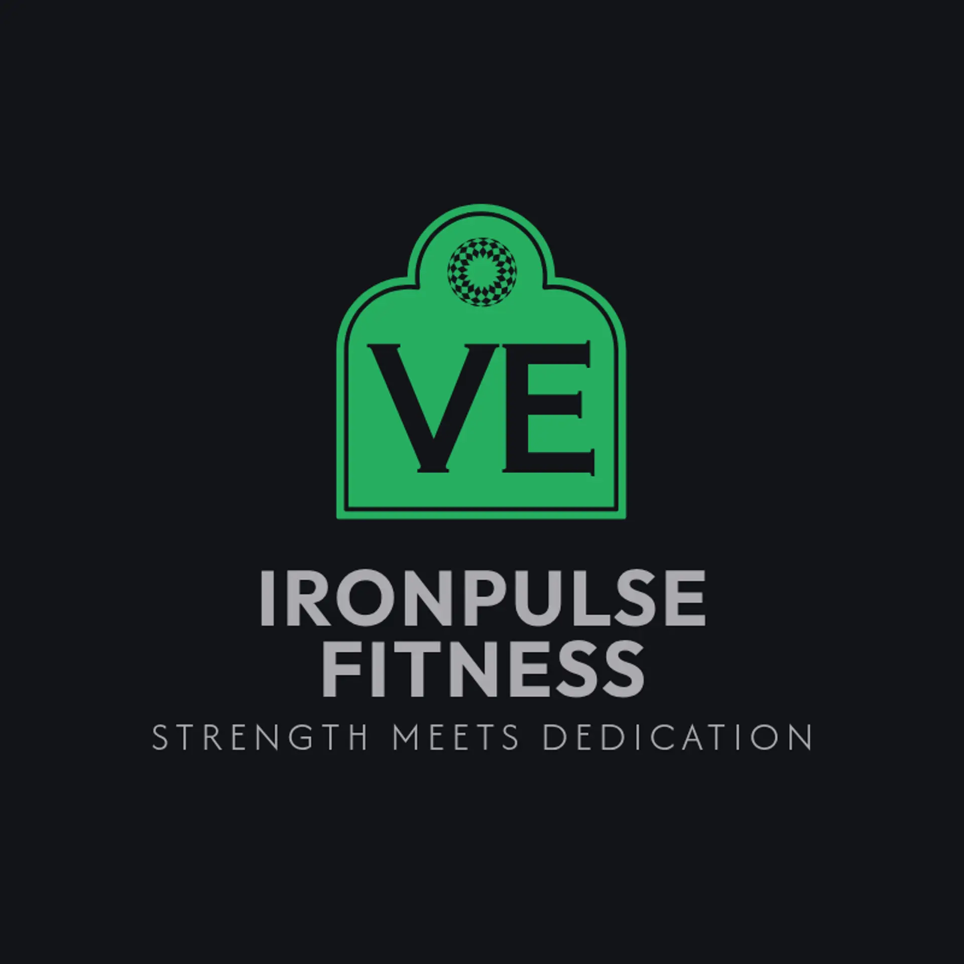 IronPulse Fitness logo for fitness gym