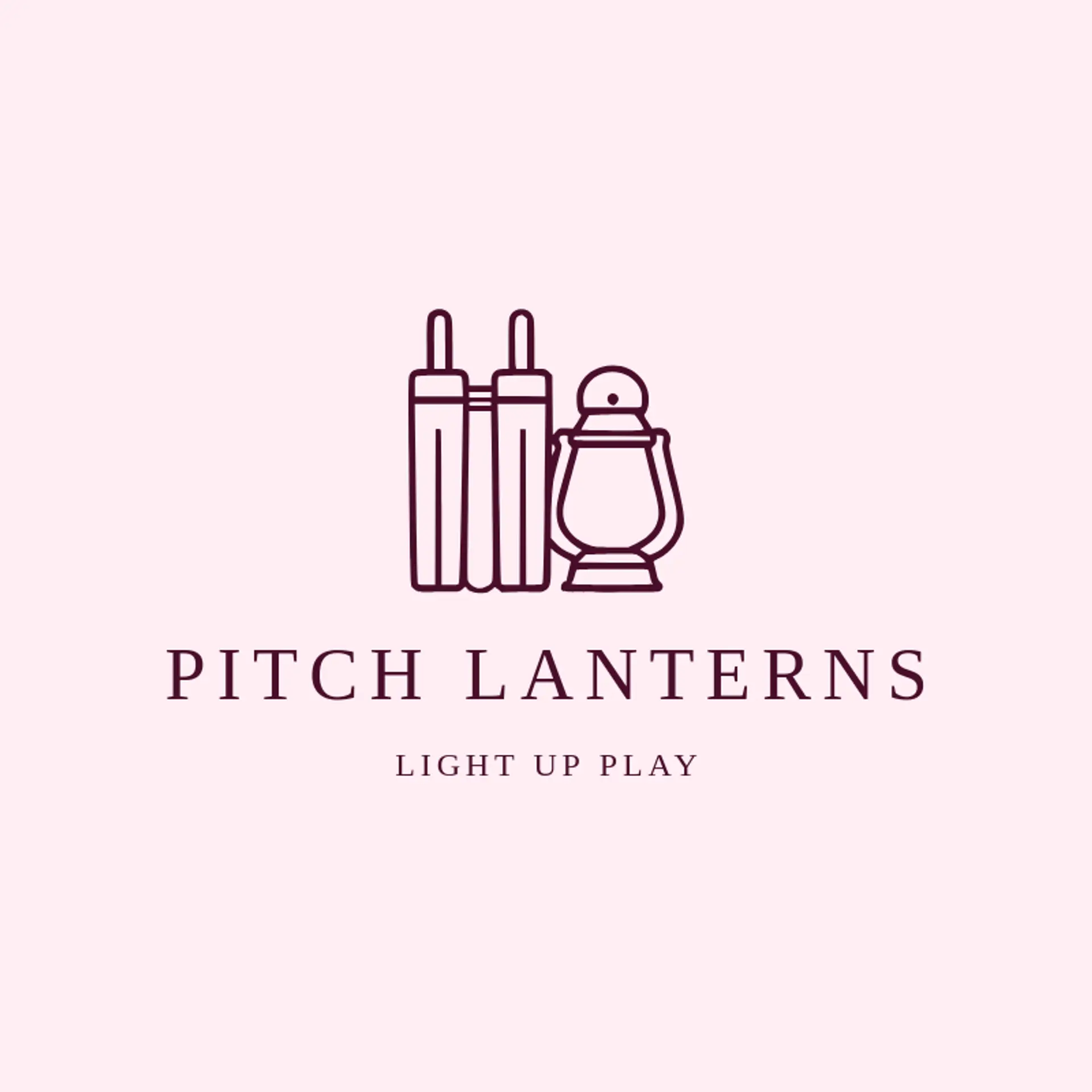 Pitch Lanterns logo for cricket team