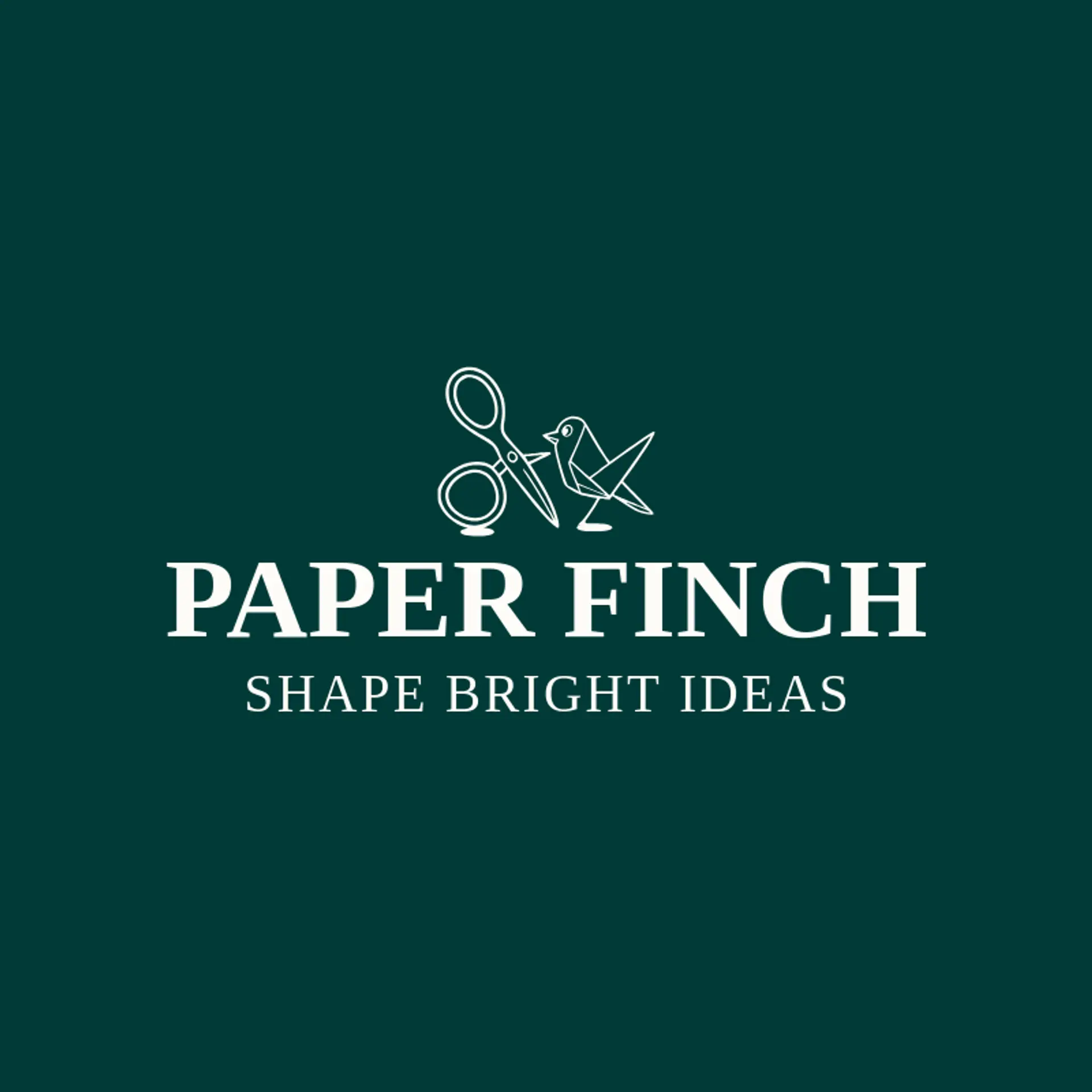 Paper Finch logo for scissors