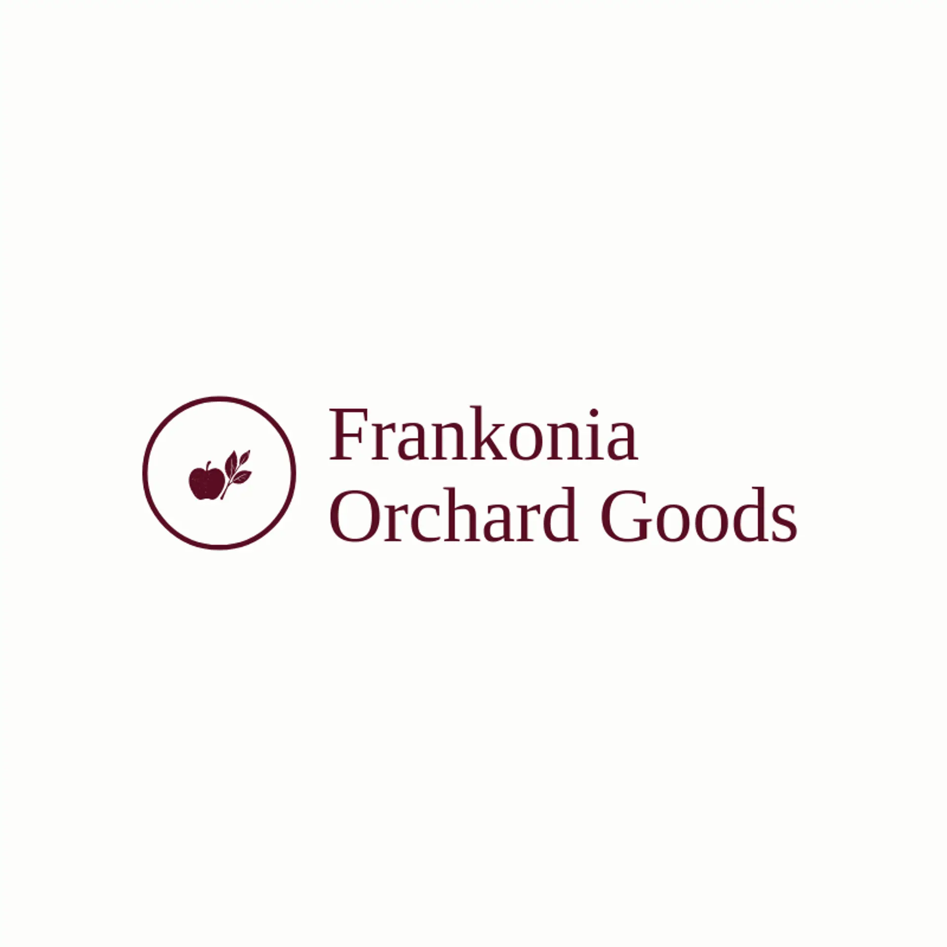 Frankonia Orchard Goods logo for german