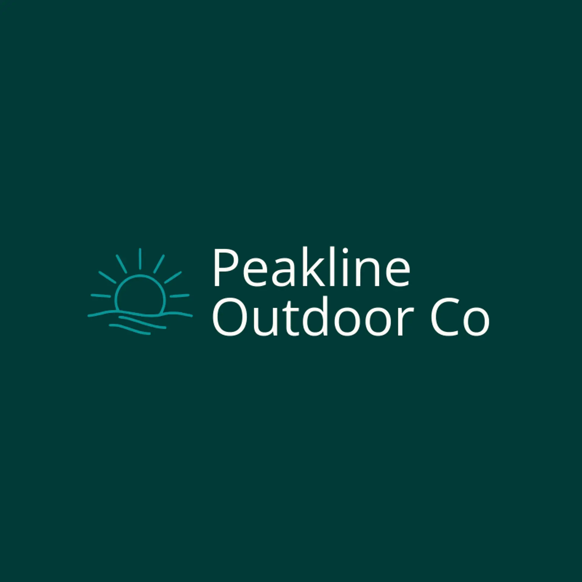 Peakline Outdoor Co logo for horizon