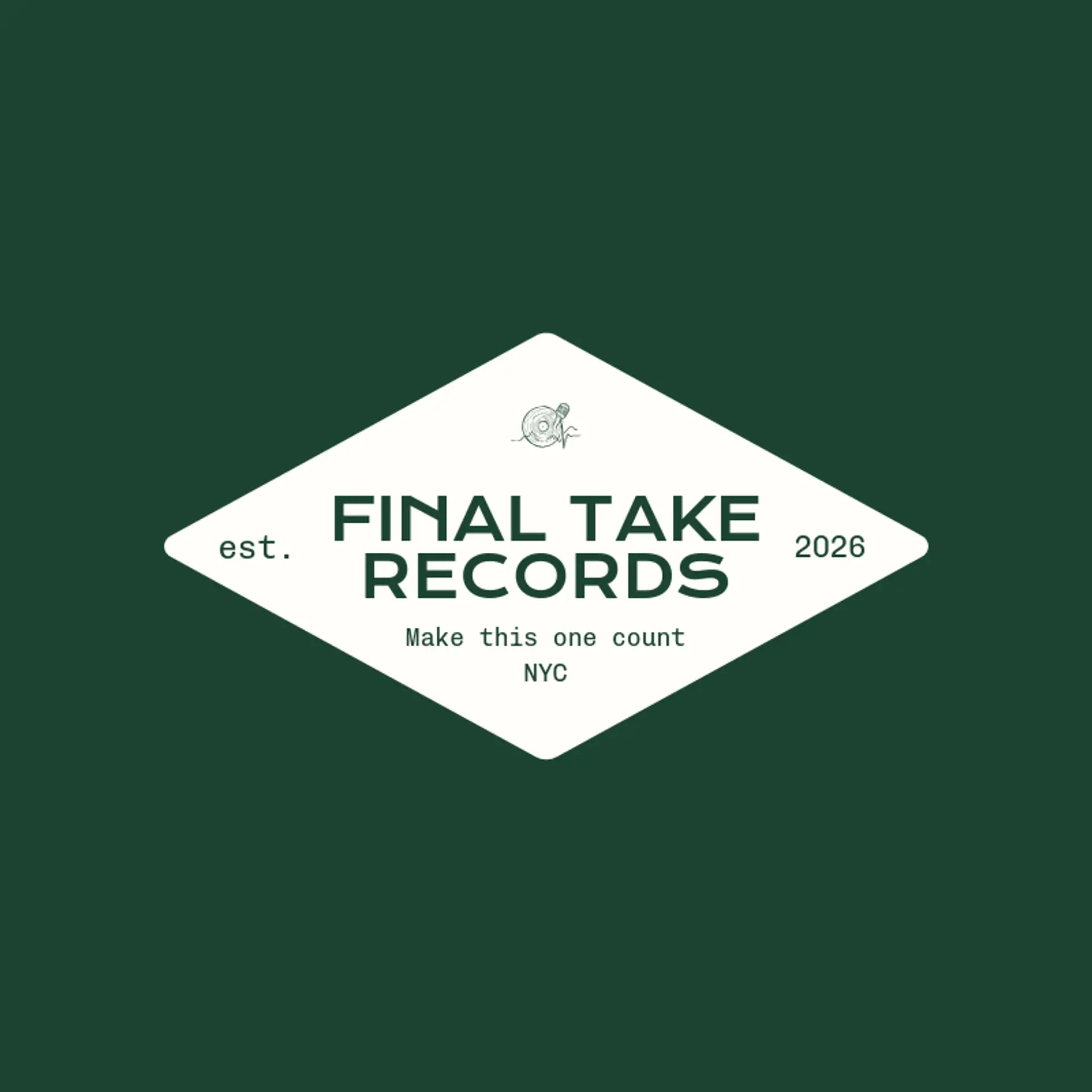Final Take Records logo for microphone