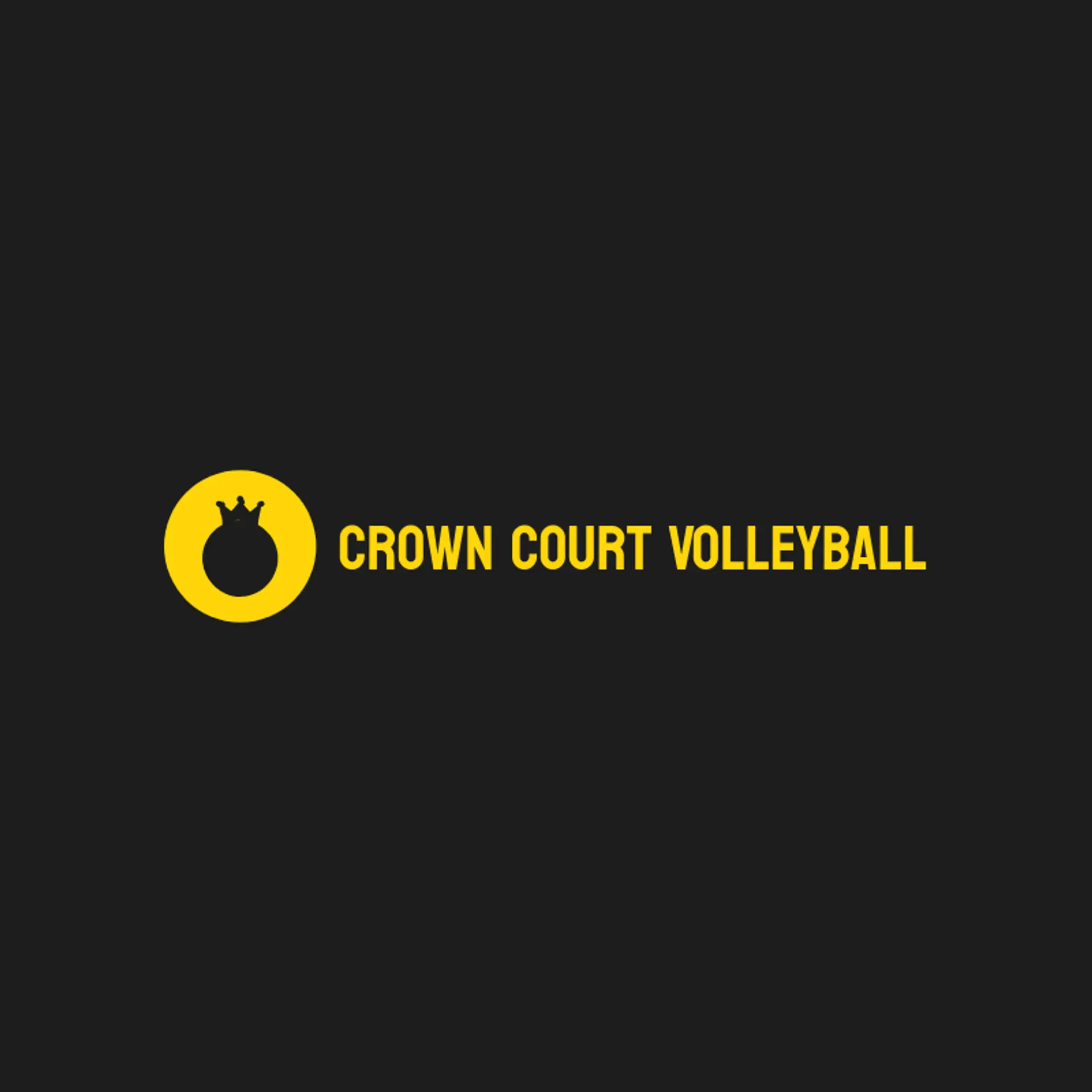 Crown Court Volleyball logo for volleyball