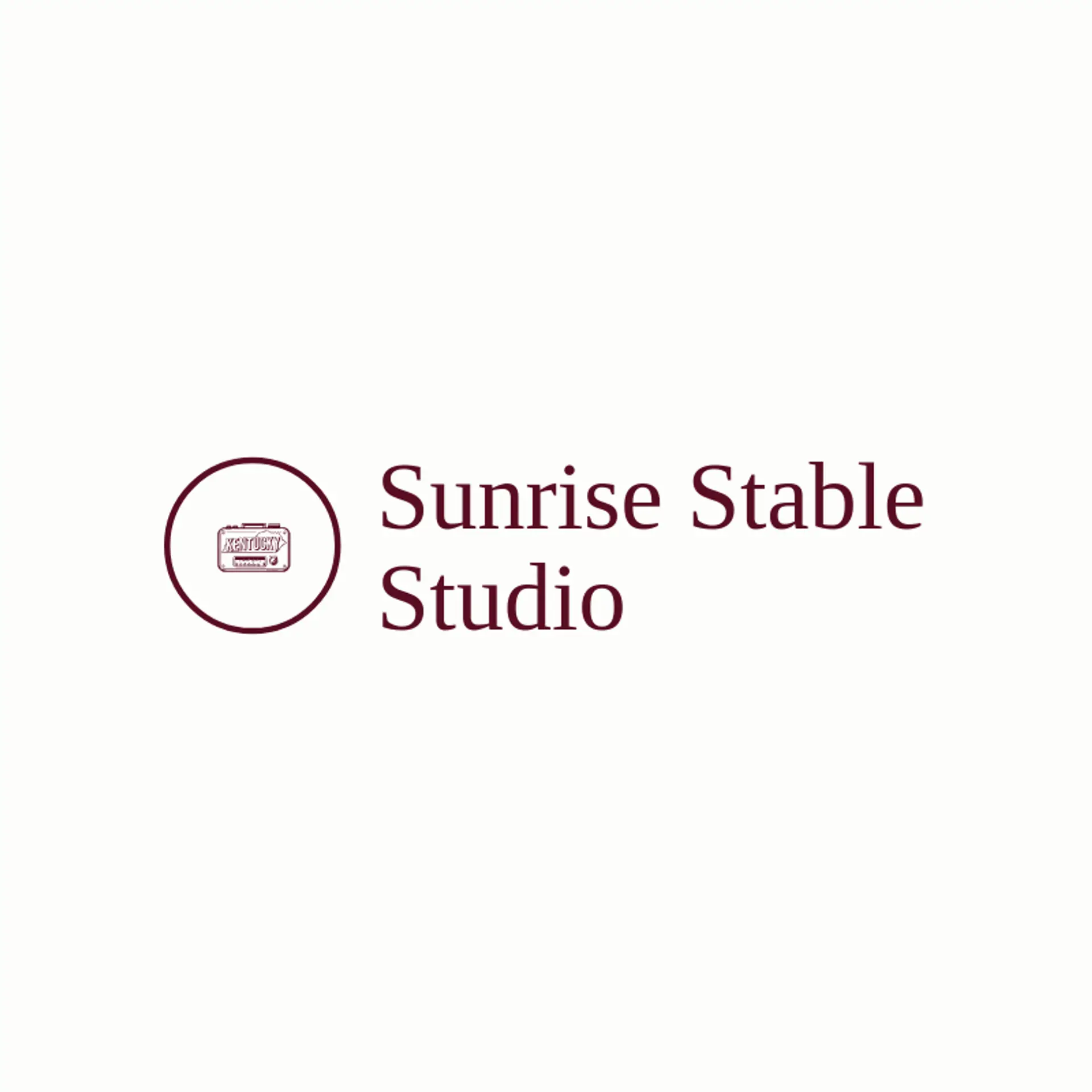 Sunrise Stable Studio logo for kentucky