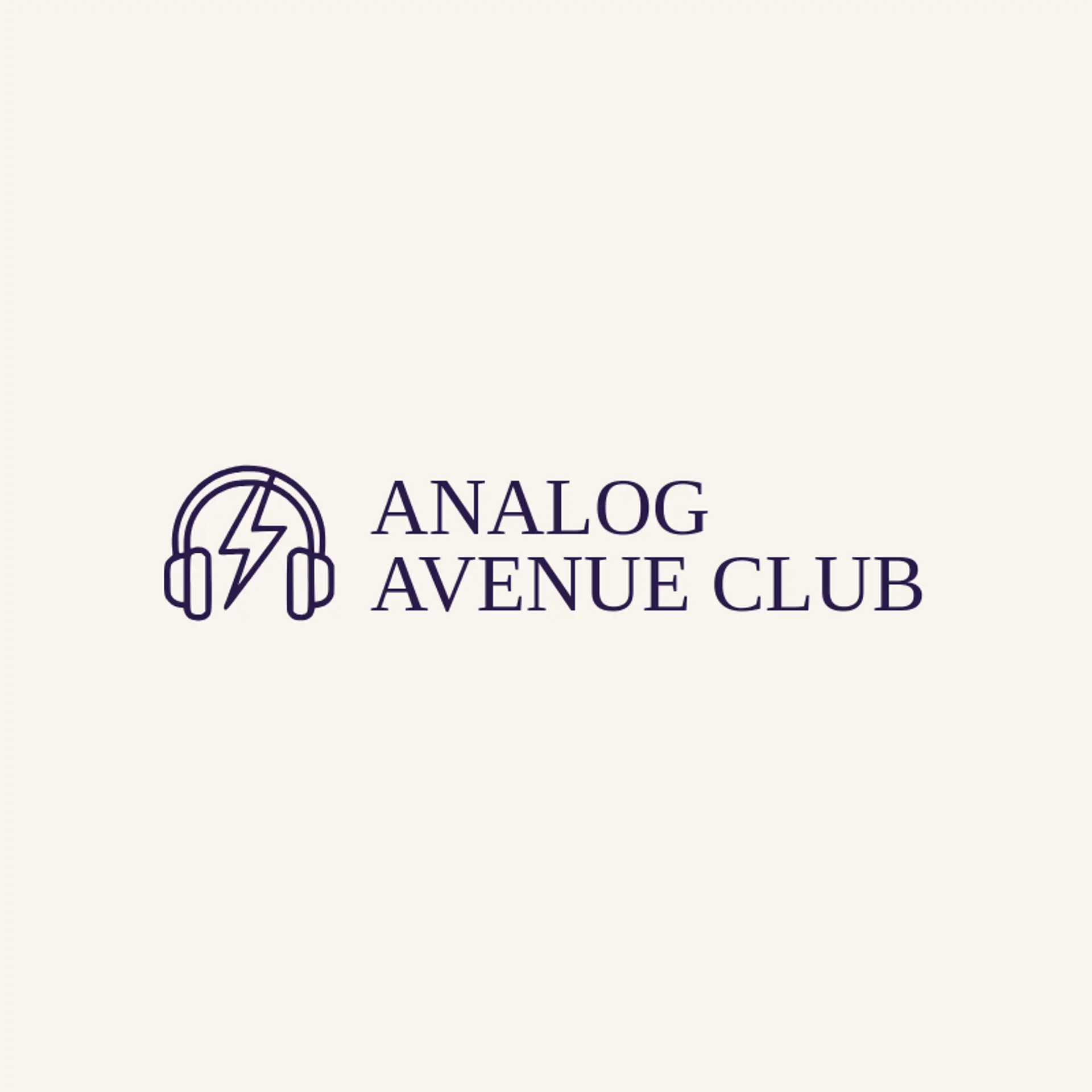 Analog Avenue Club logo for vinyl