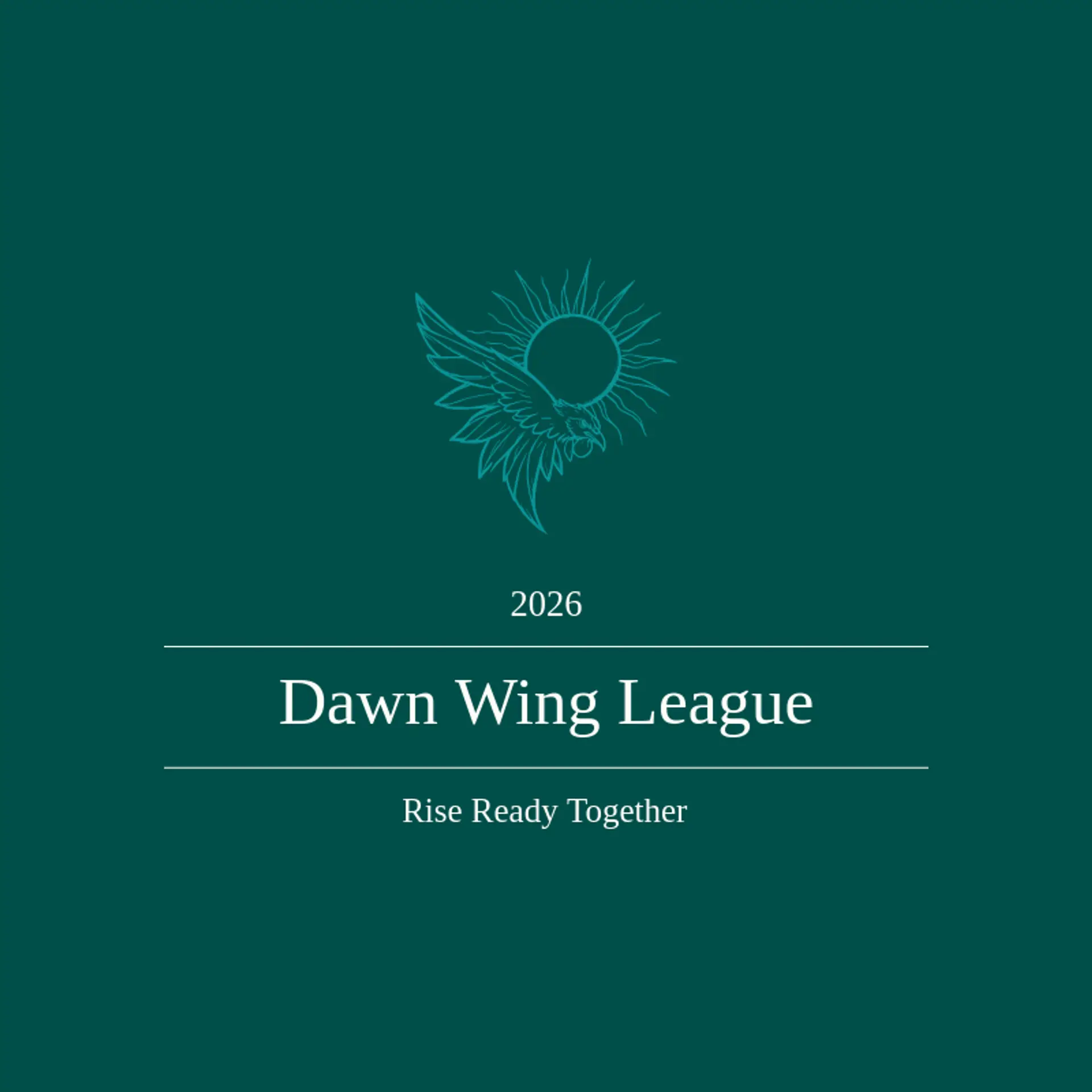 Dawn Wing League logo for rooster