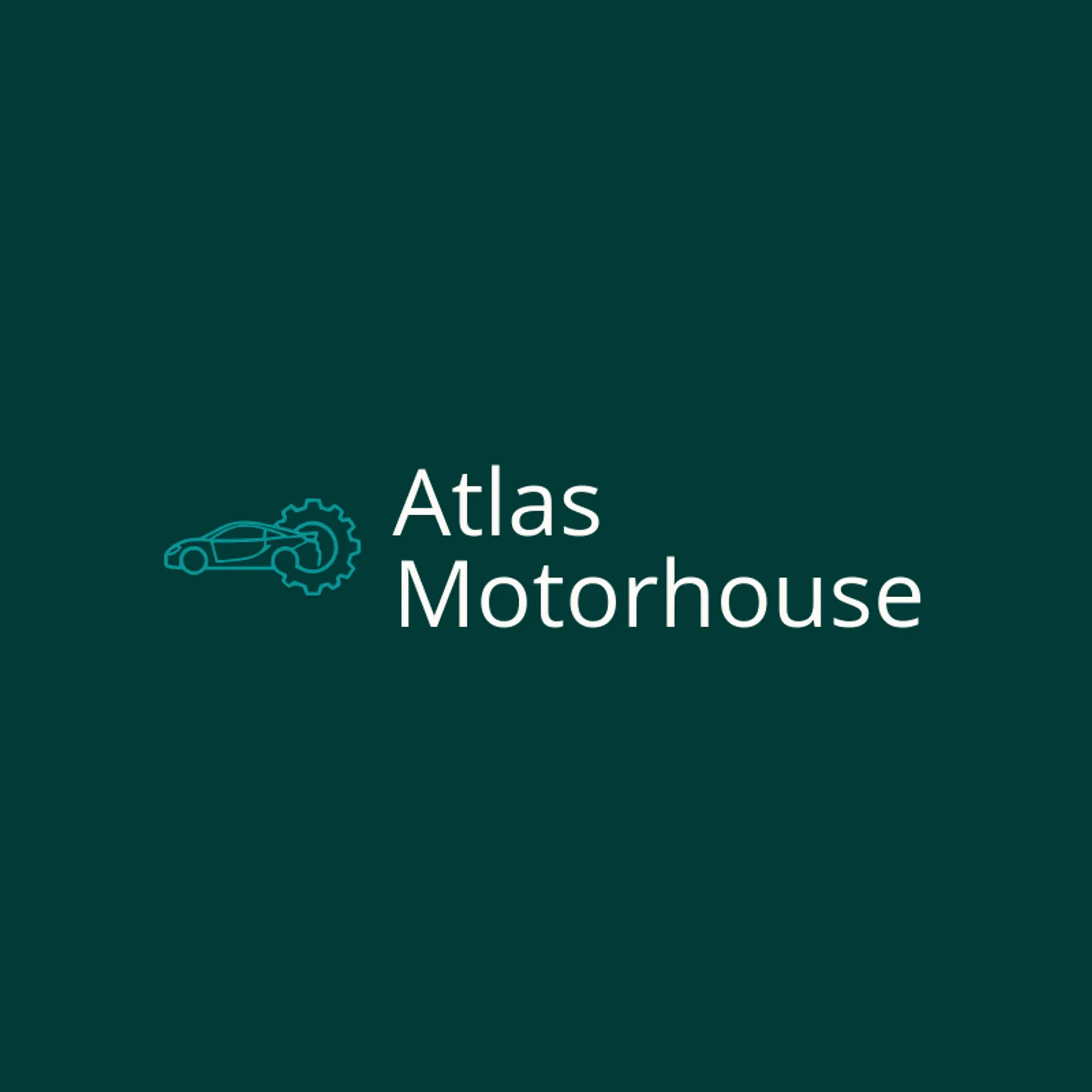 Atlas Motorhouse logo for sports car