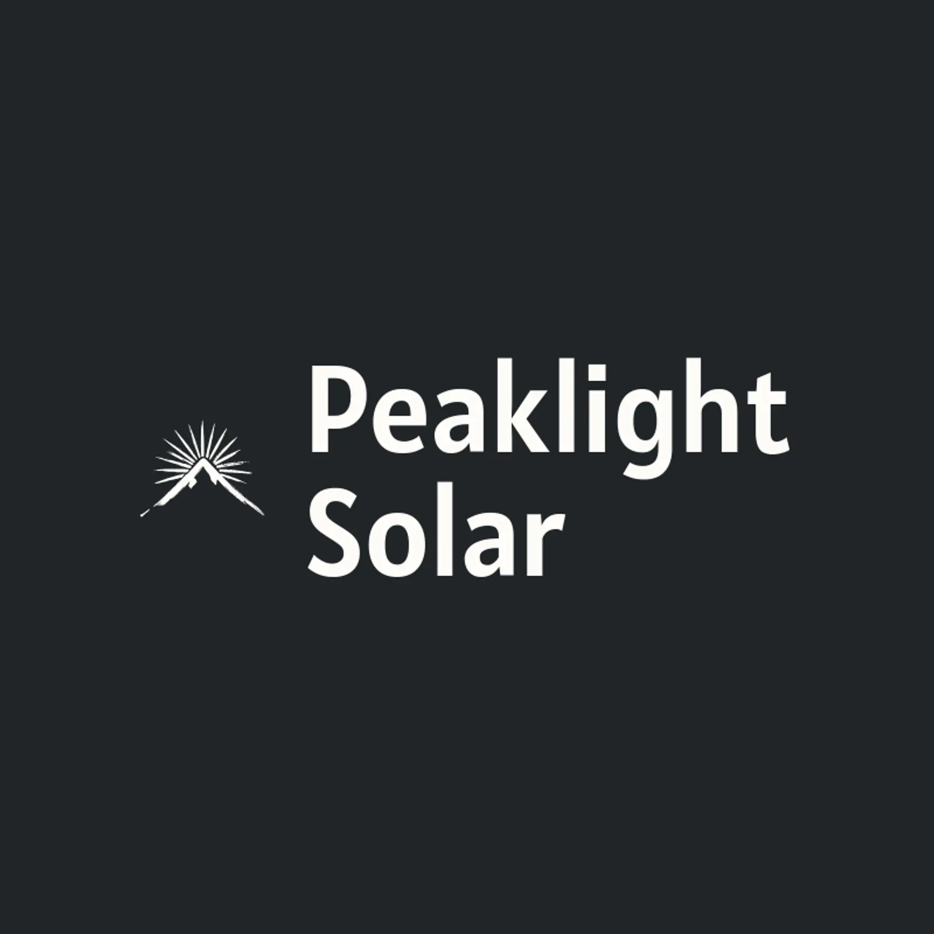 Peaklight Solar logo for solar