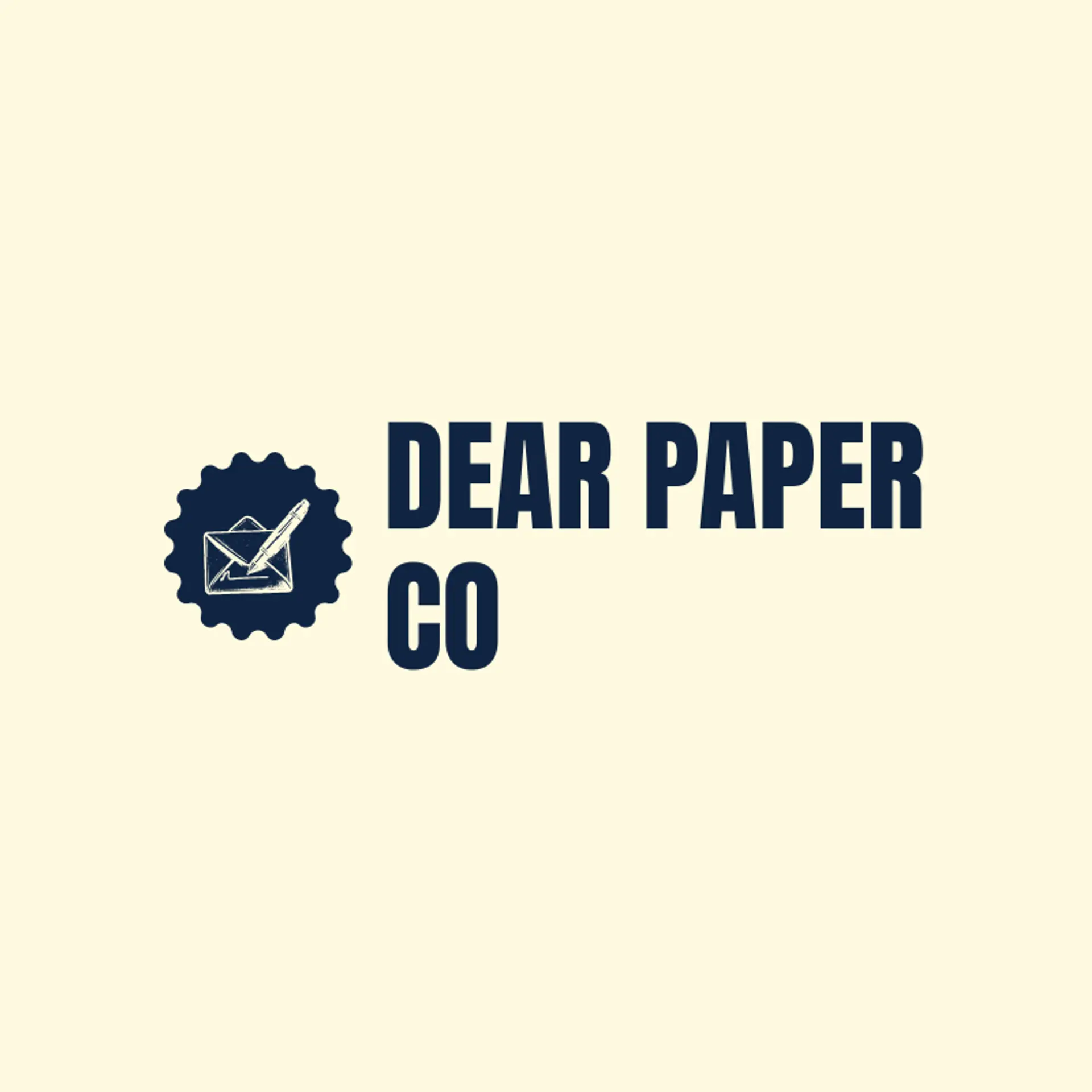Dear Paper Co logo for pen