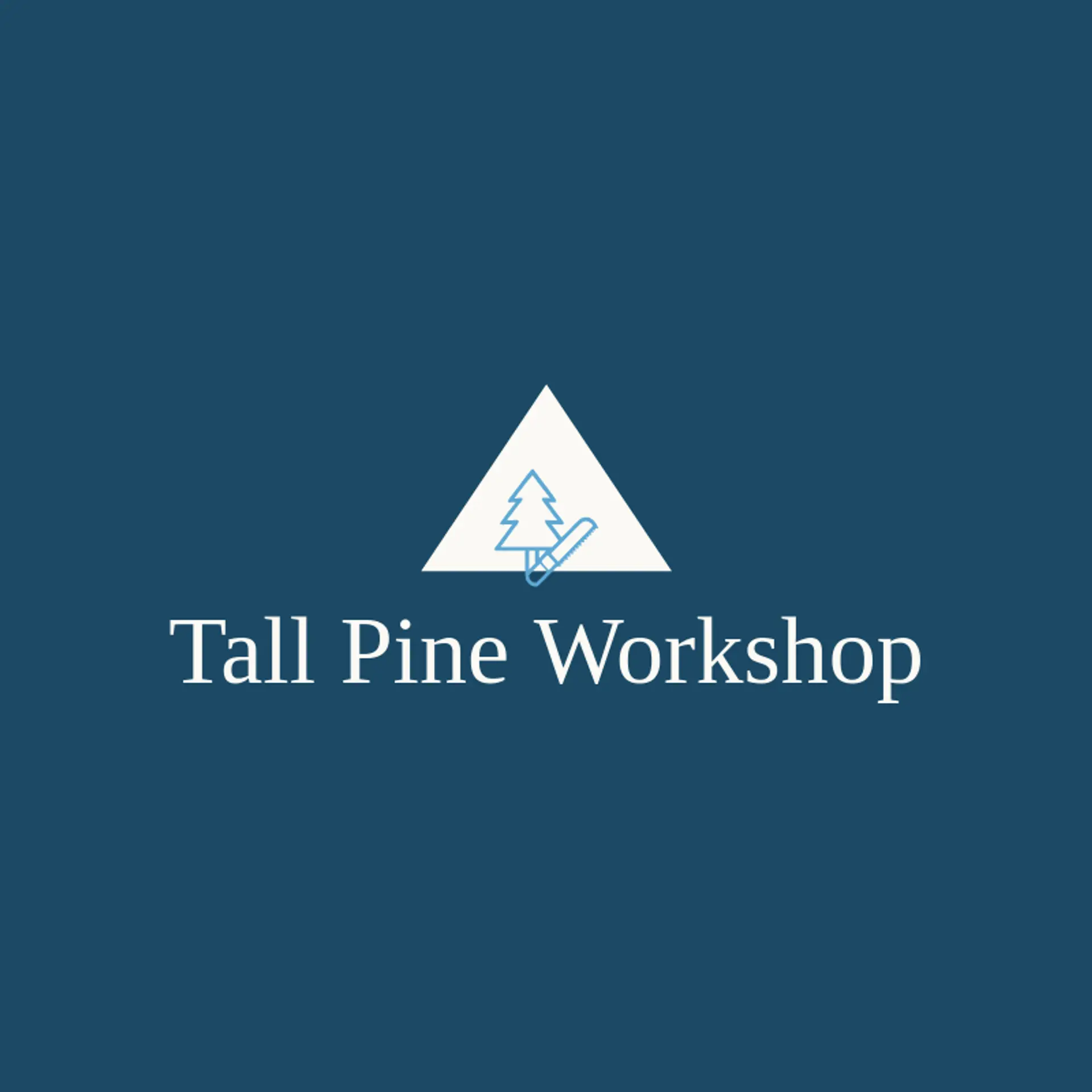 Tall Pine Workshop logo for forest