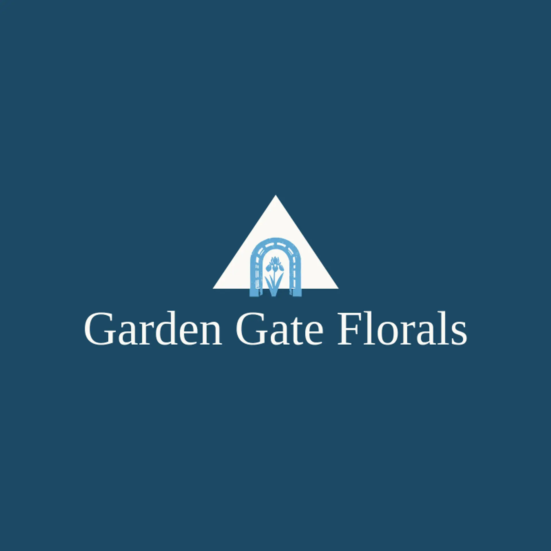 Garden Gate Florals logo for iris