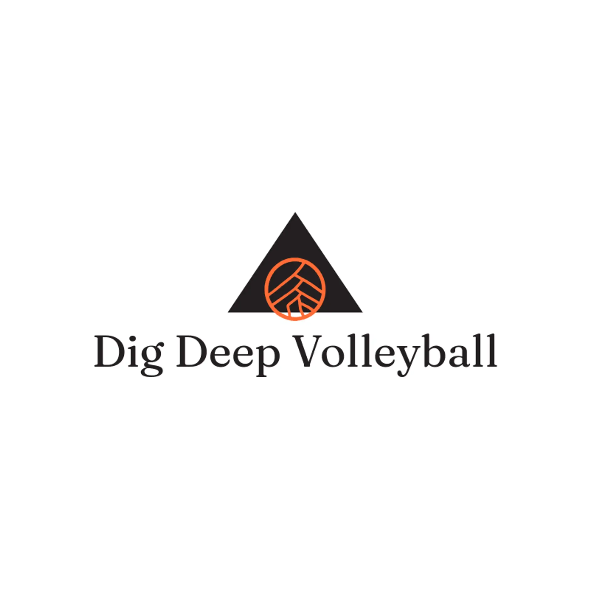 Dig Deep Volleyball logo for volleyball
