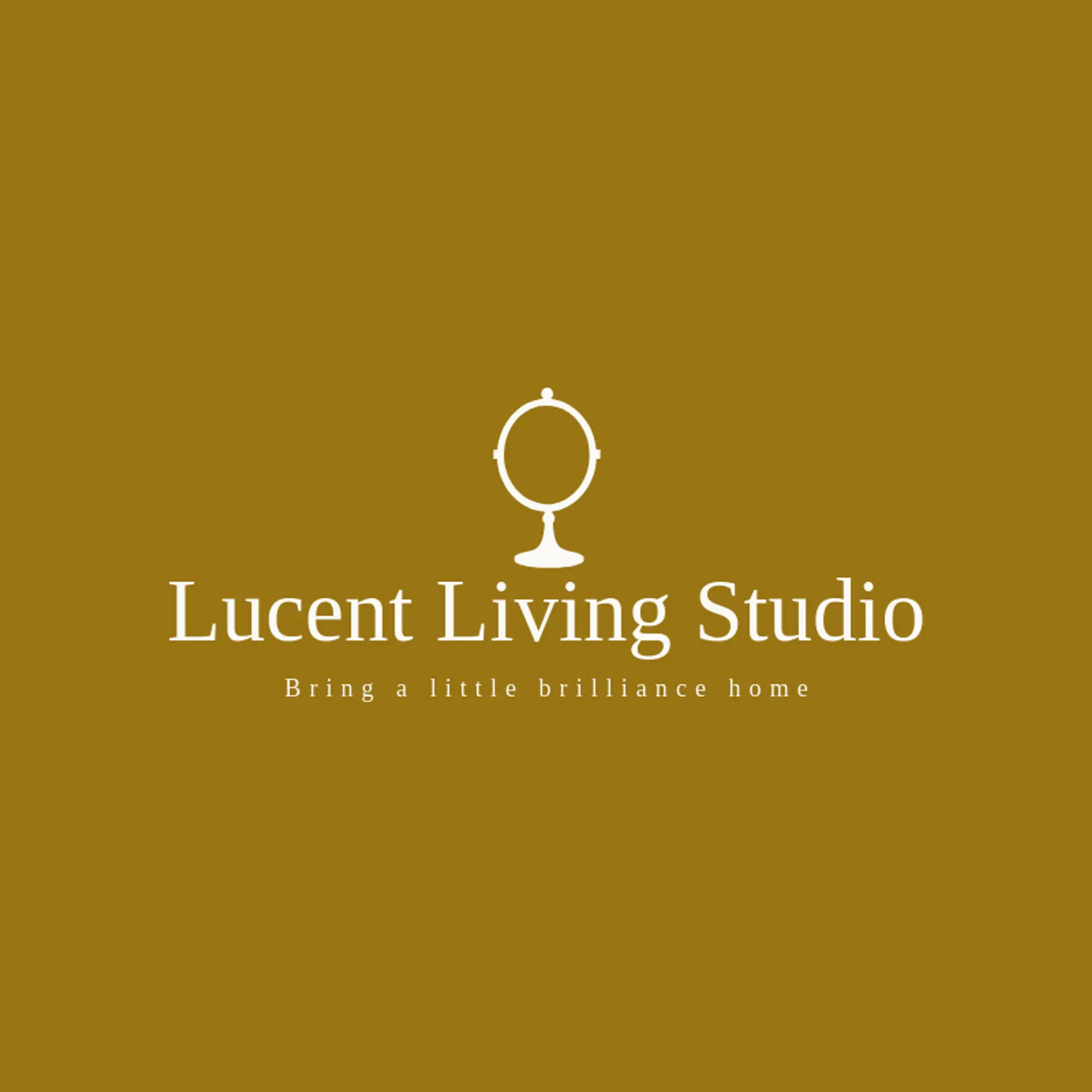 Lucent Living Studio logo for mirror