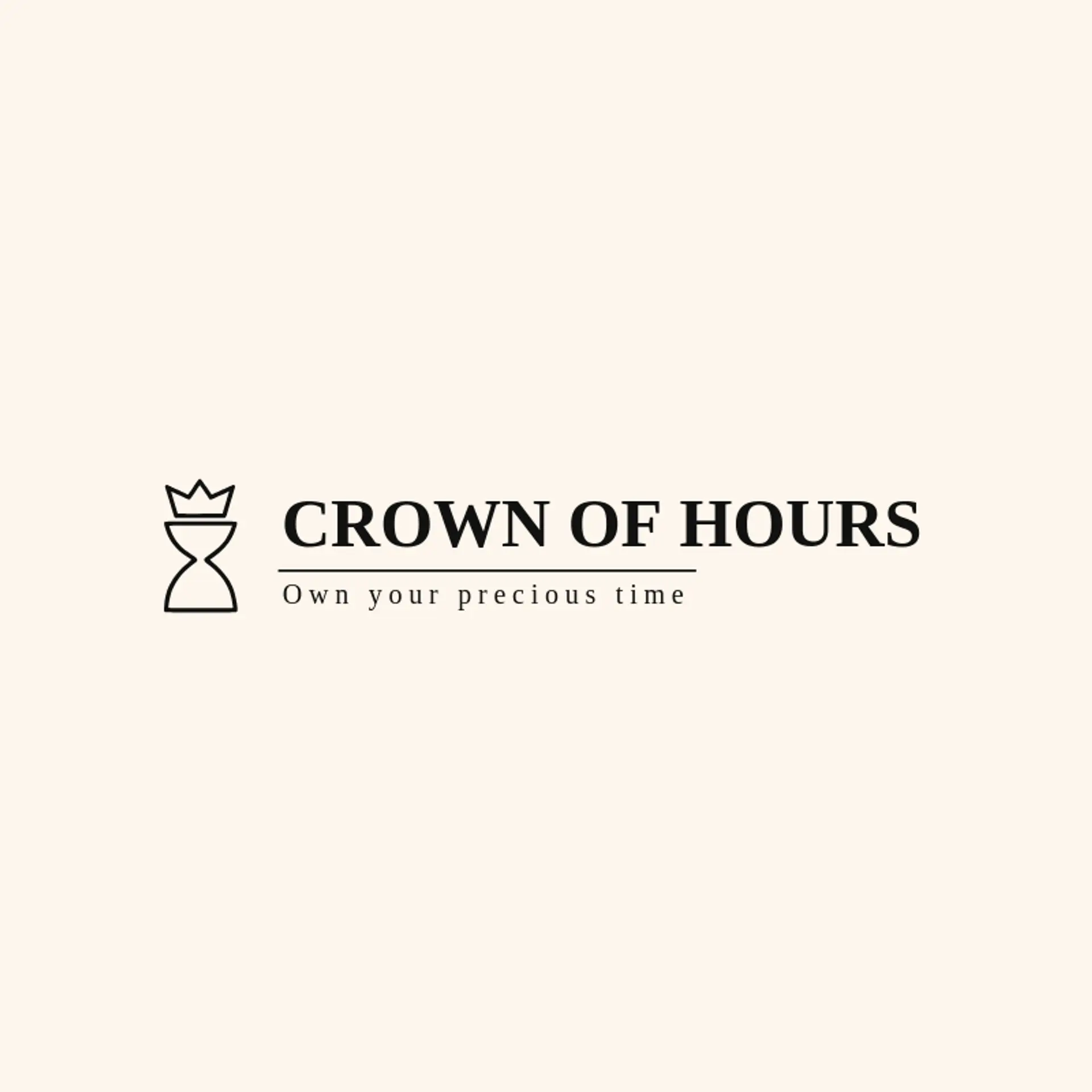 Crown Of Hours logo for hourglass