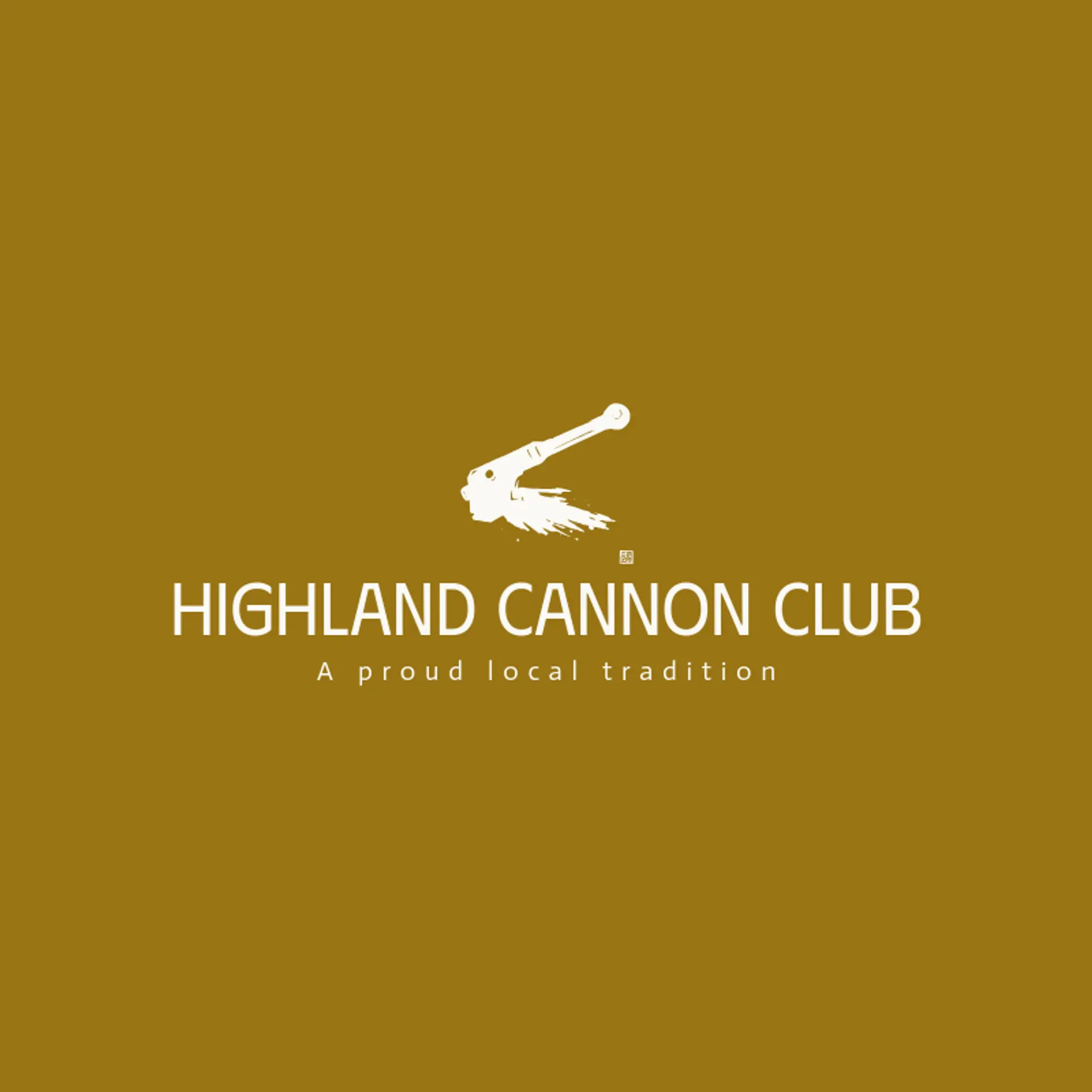 Highland Cannon Club logo for cannon