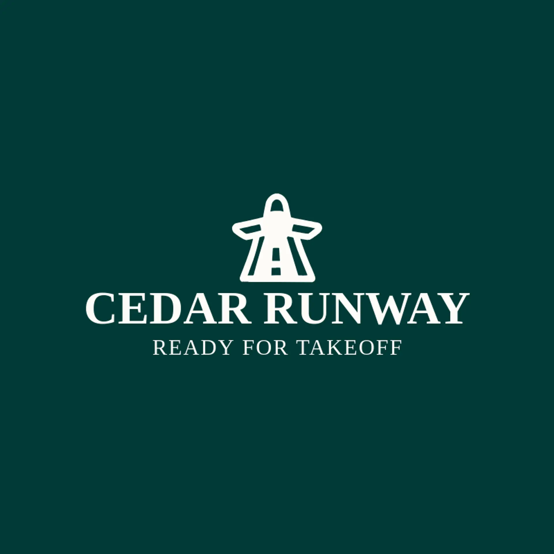 Cedar Runway logo for airport