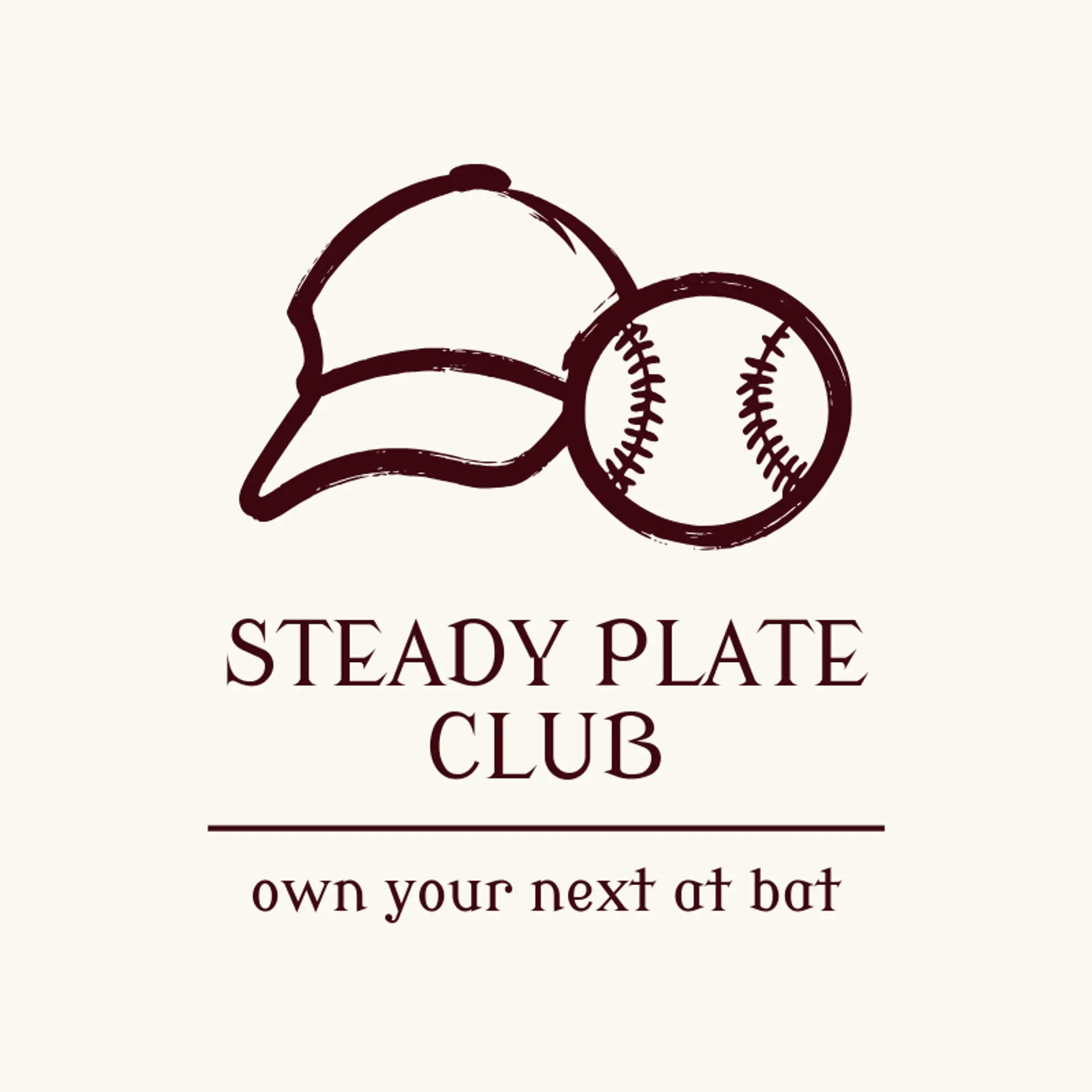 Steady Plate Club logo for baseball hat