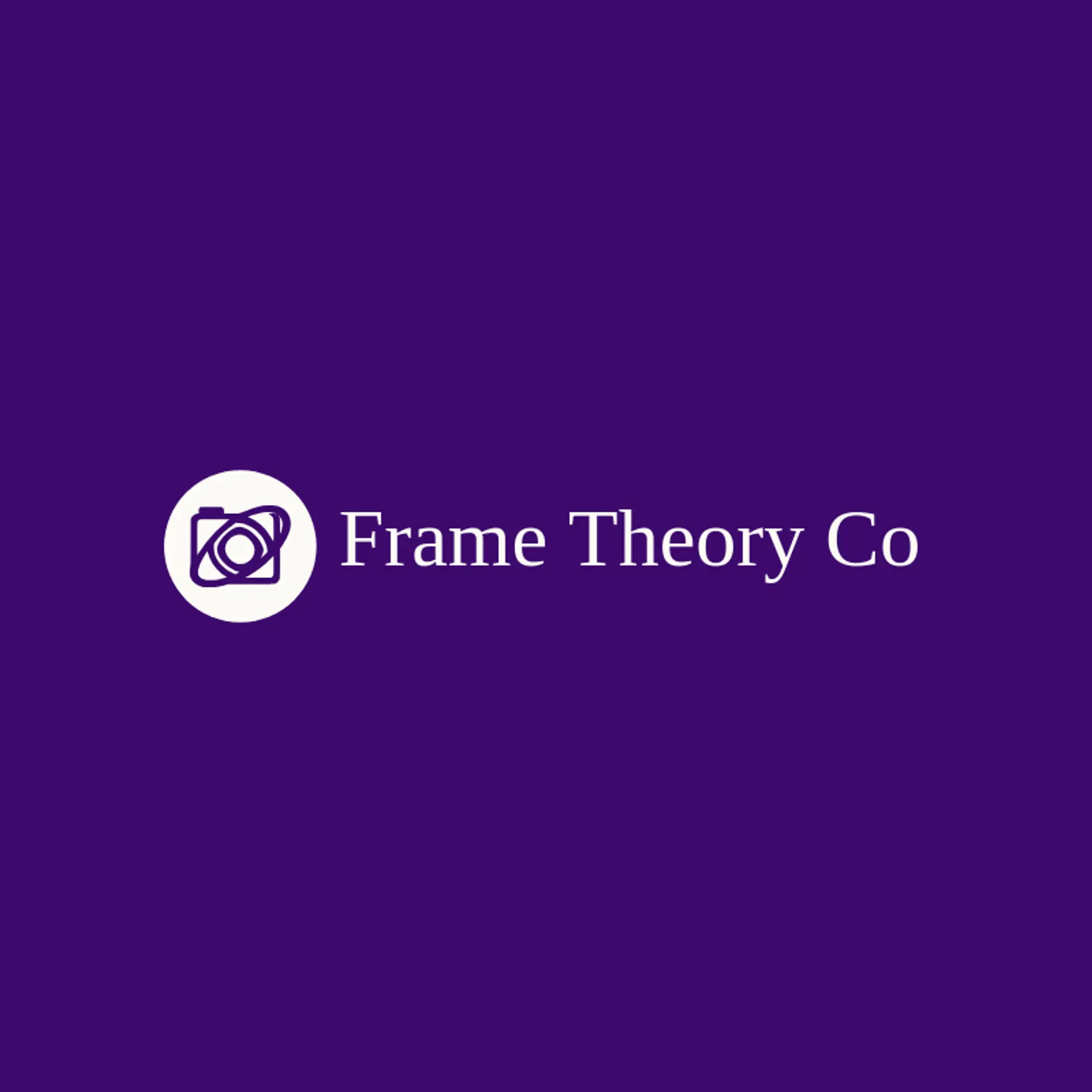 Frame Theory Co logo for lens