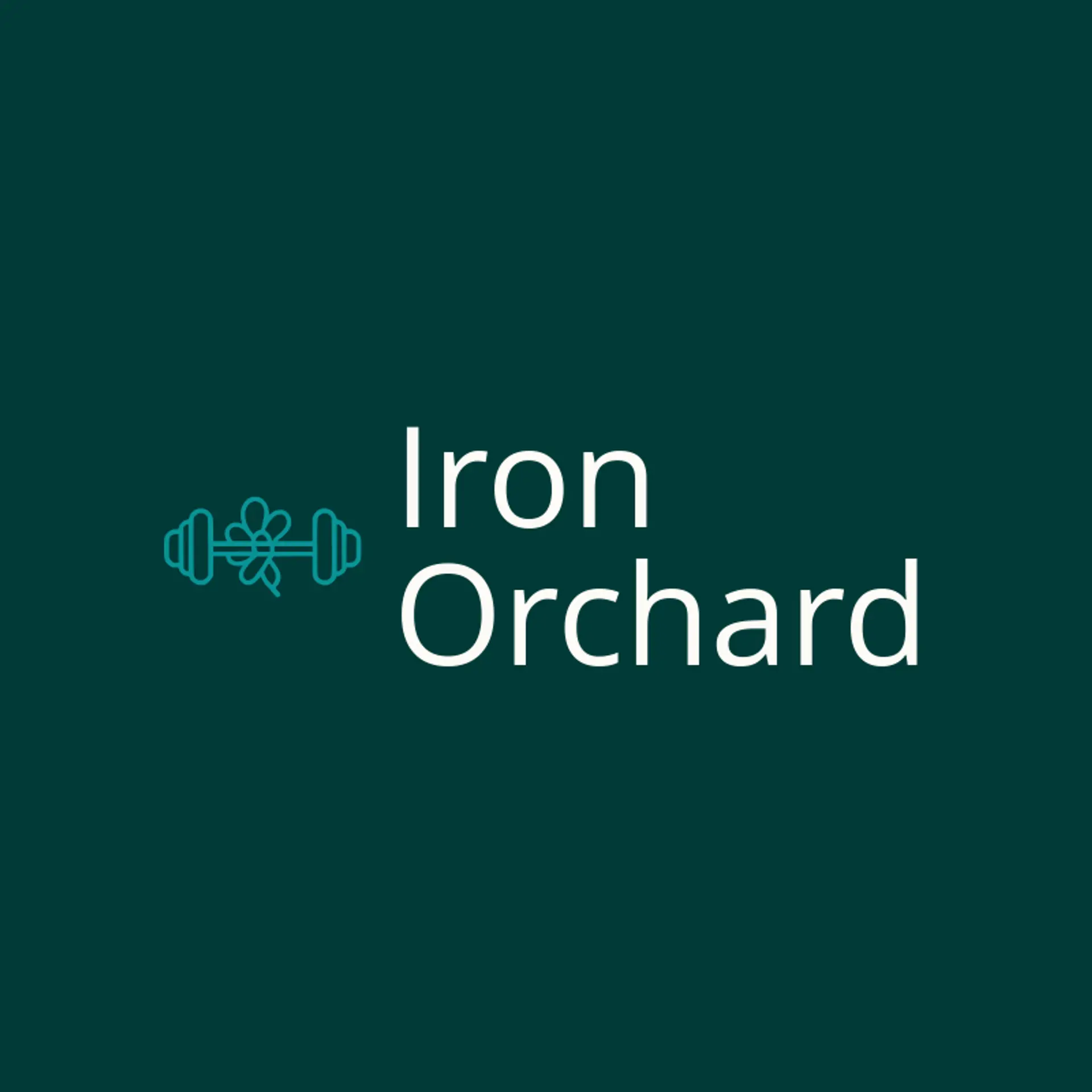Iron Orchard logo for weightlifting