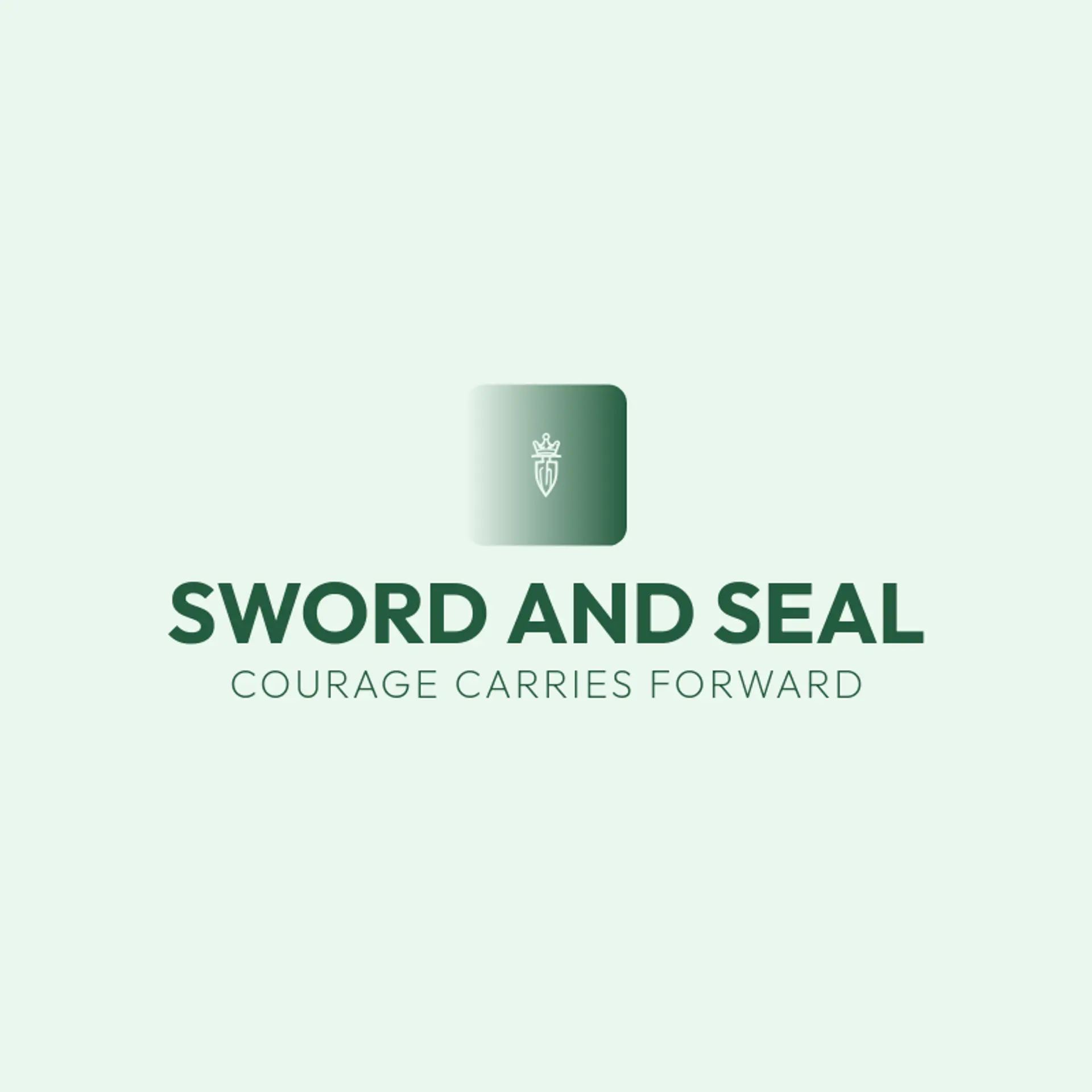 Sword And Seal logo for family crest