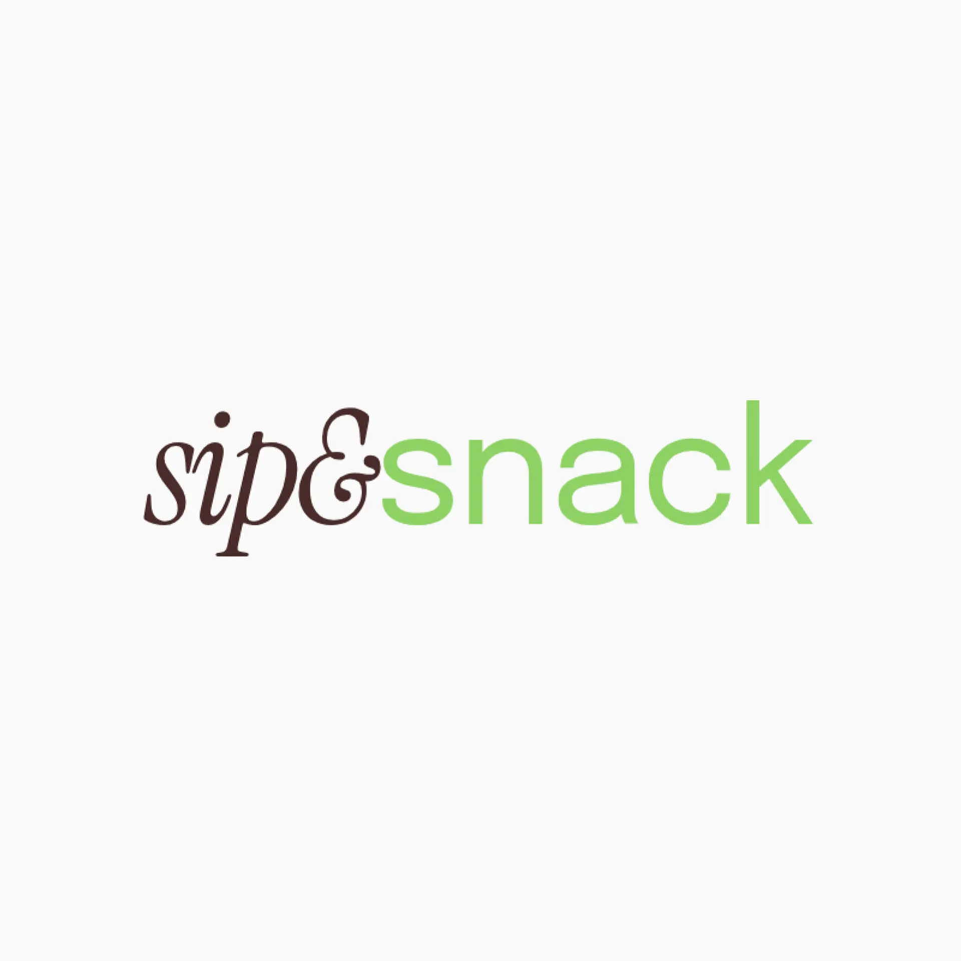 Sip & Snack logo for bar restaurant