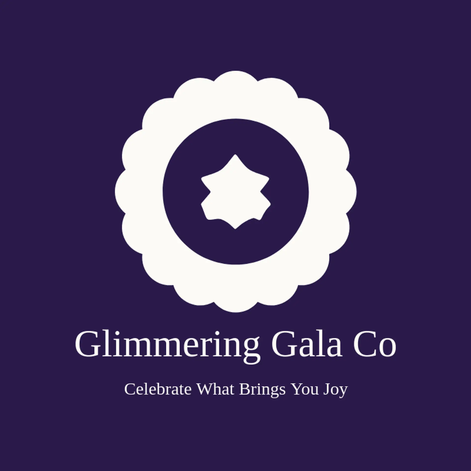 Glimmering Gala Co logo for sparkle