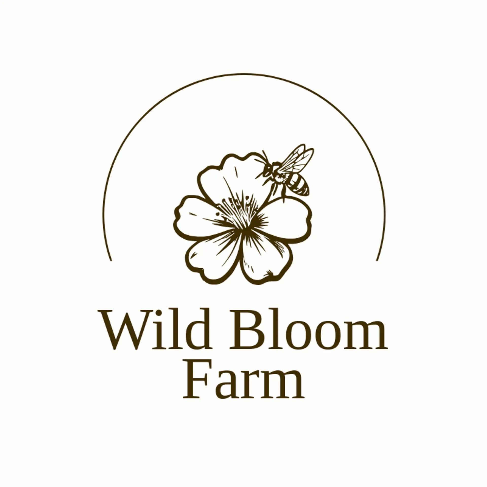 Wild Bloom Farm logo for blossom