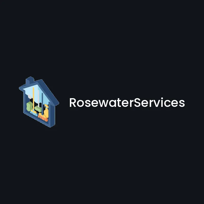 Spray bottle and heart logo for a cleaning brand