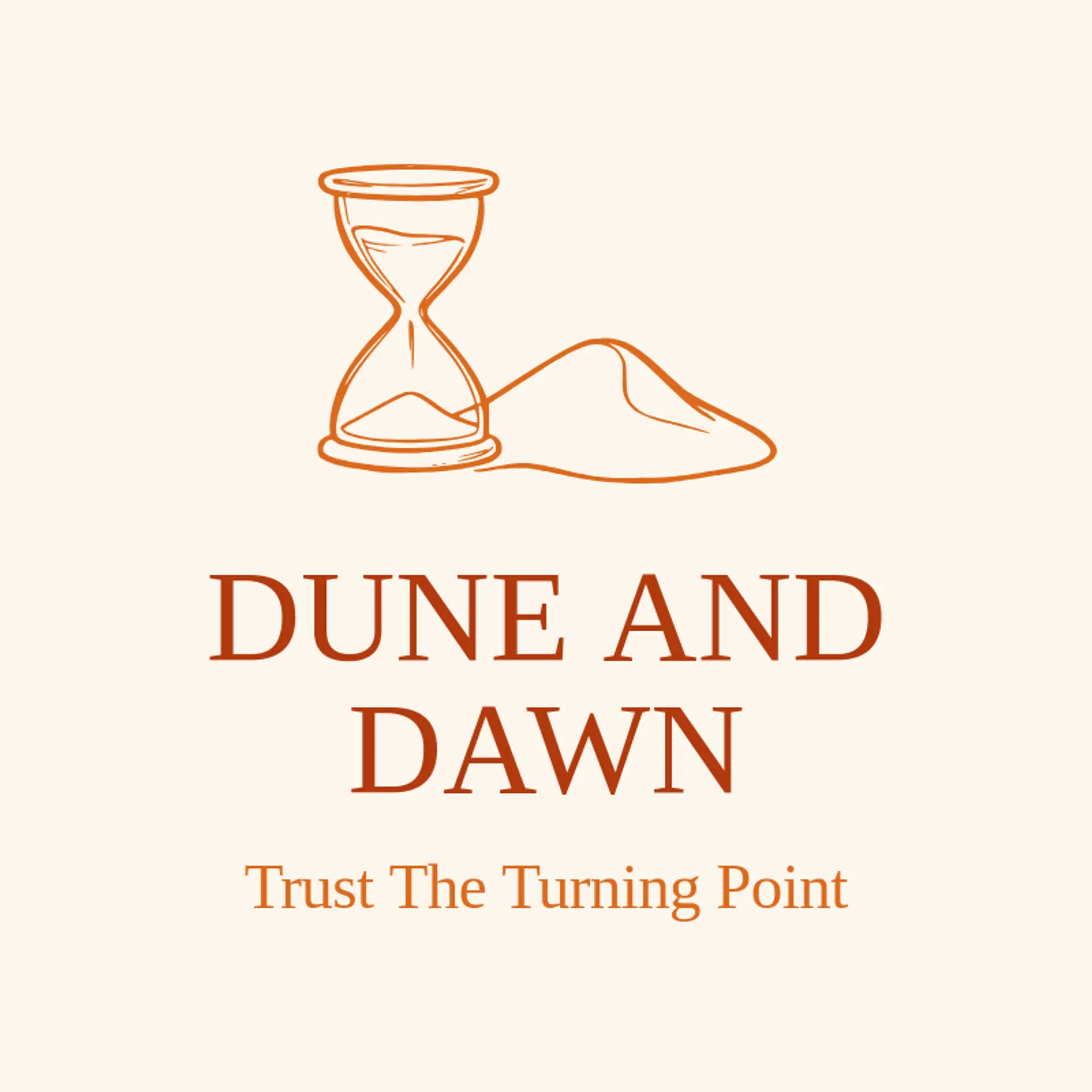 Dune And Dawn logo for hourglass