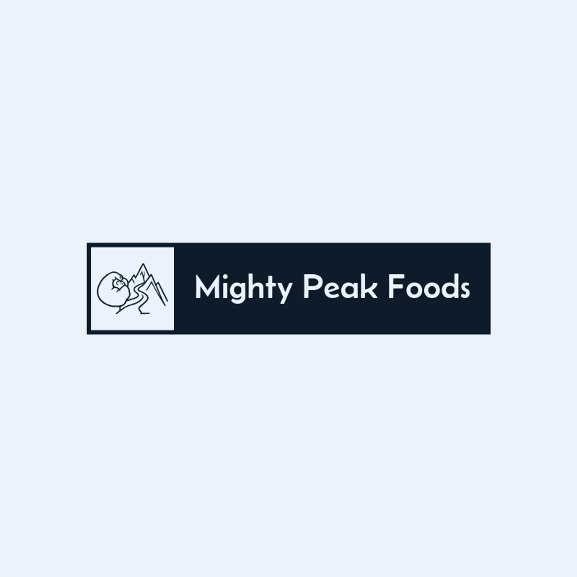 Mighty Peak Foods logo for gorilla