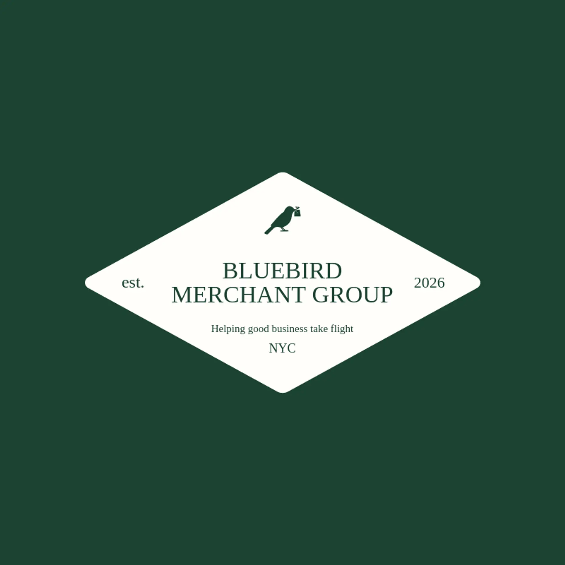 Bluebird Merchant Group logo for merchant
