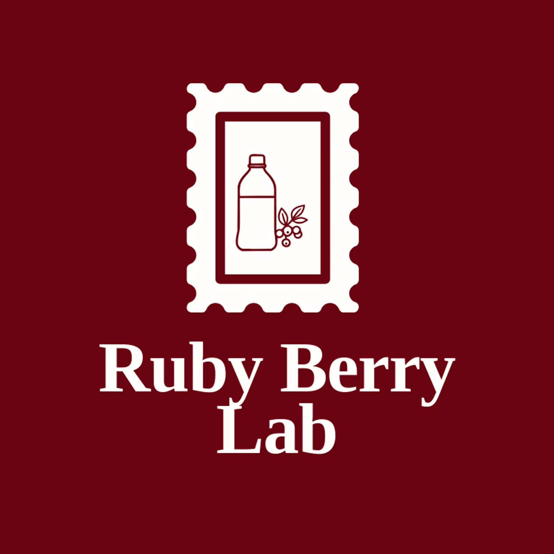 Ruby Berry Lab logo for drink