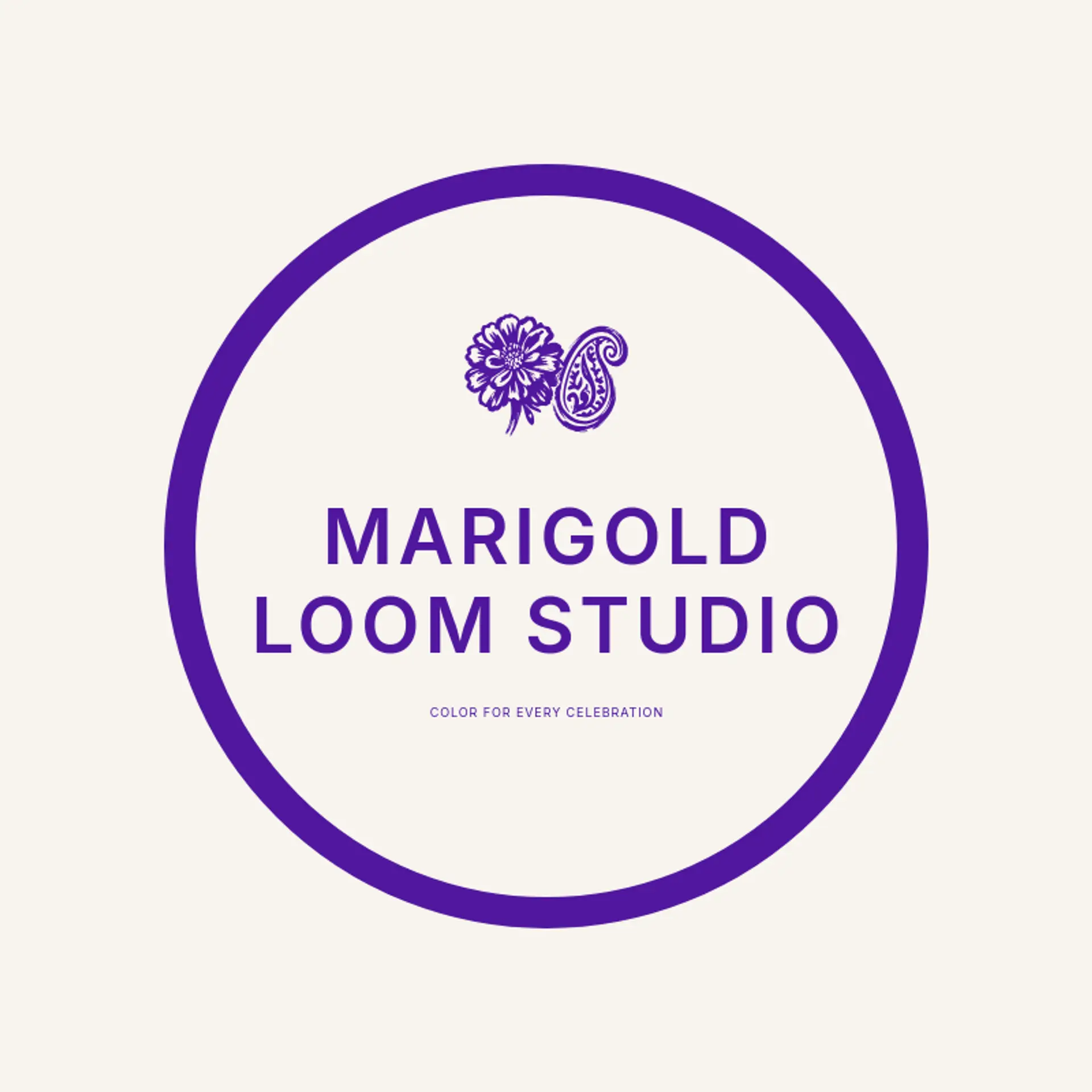 Marigold Loom Studio logo for indian