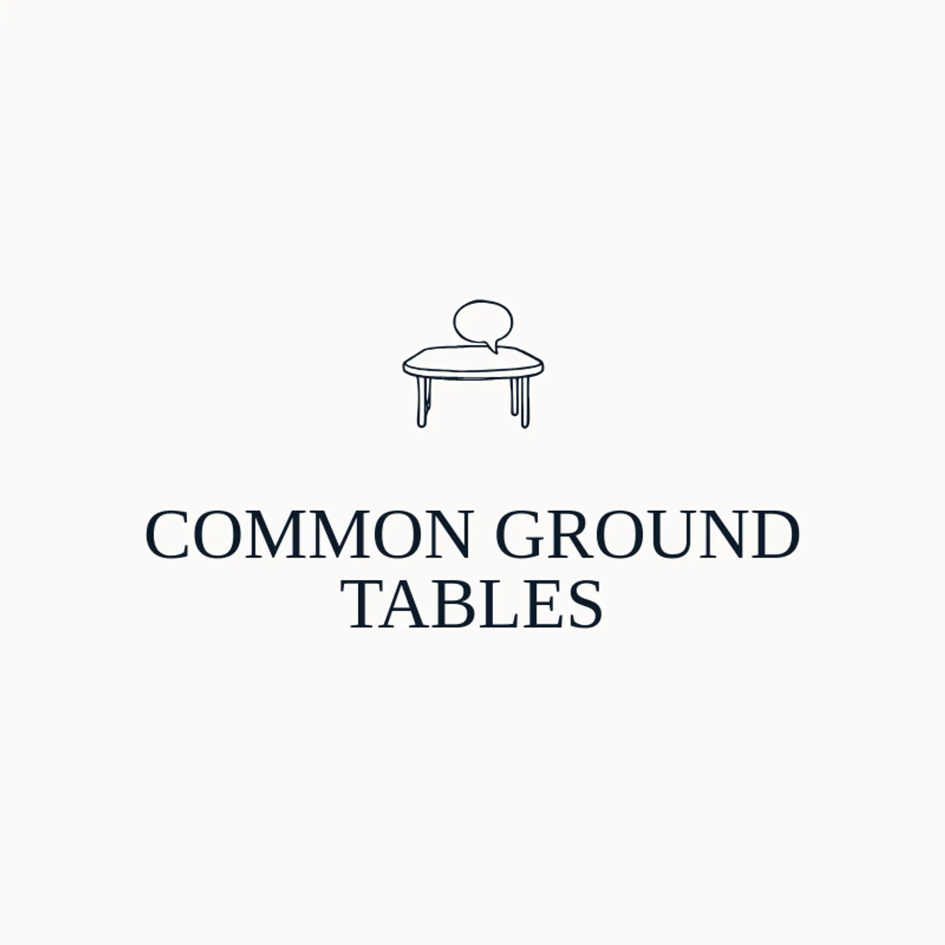 Common Ground Tables logo for table