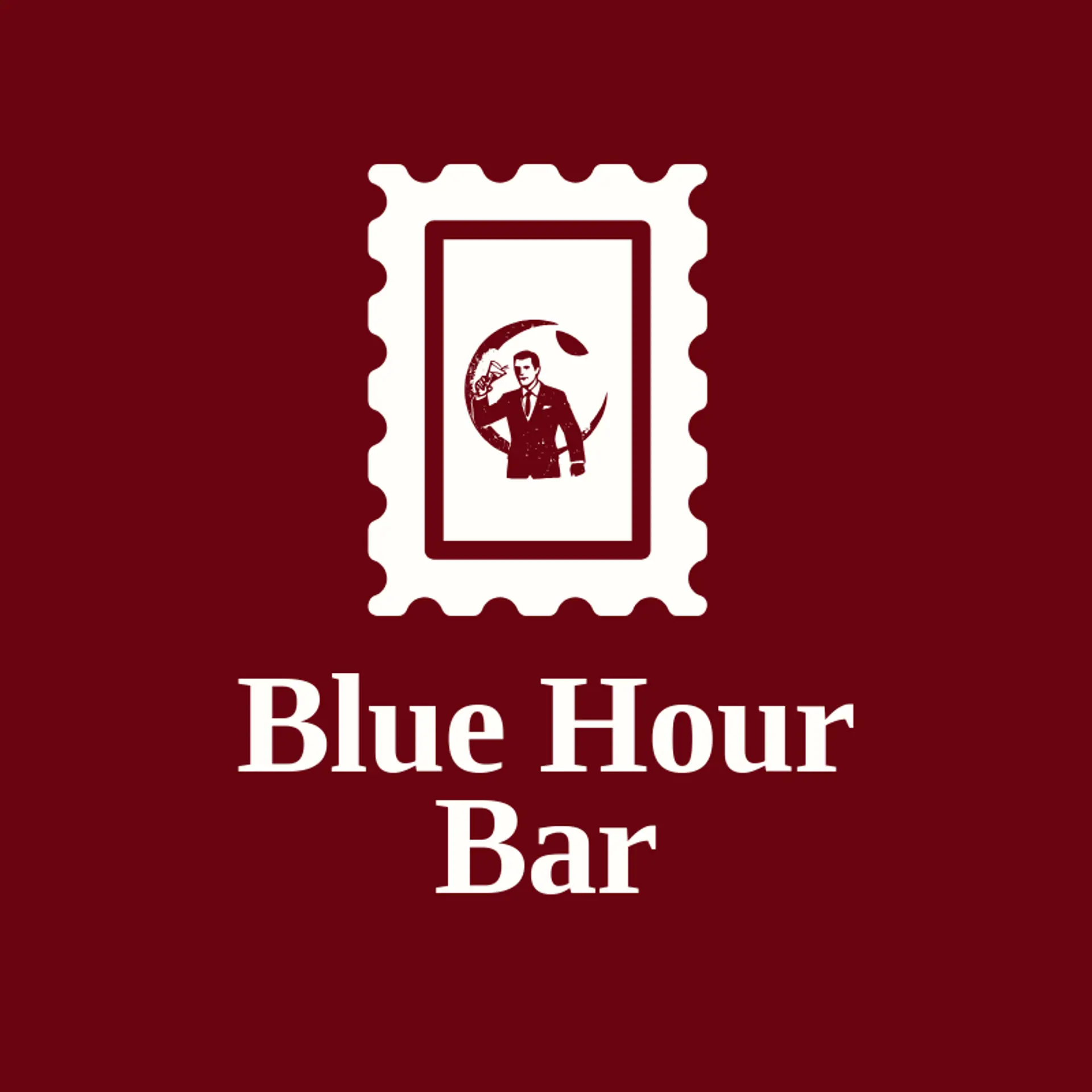 Blue Hour Bar logo for bartender