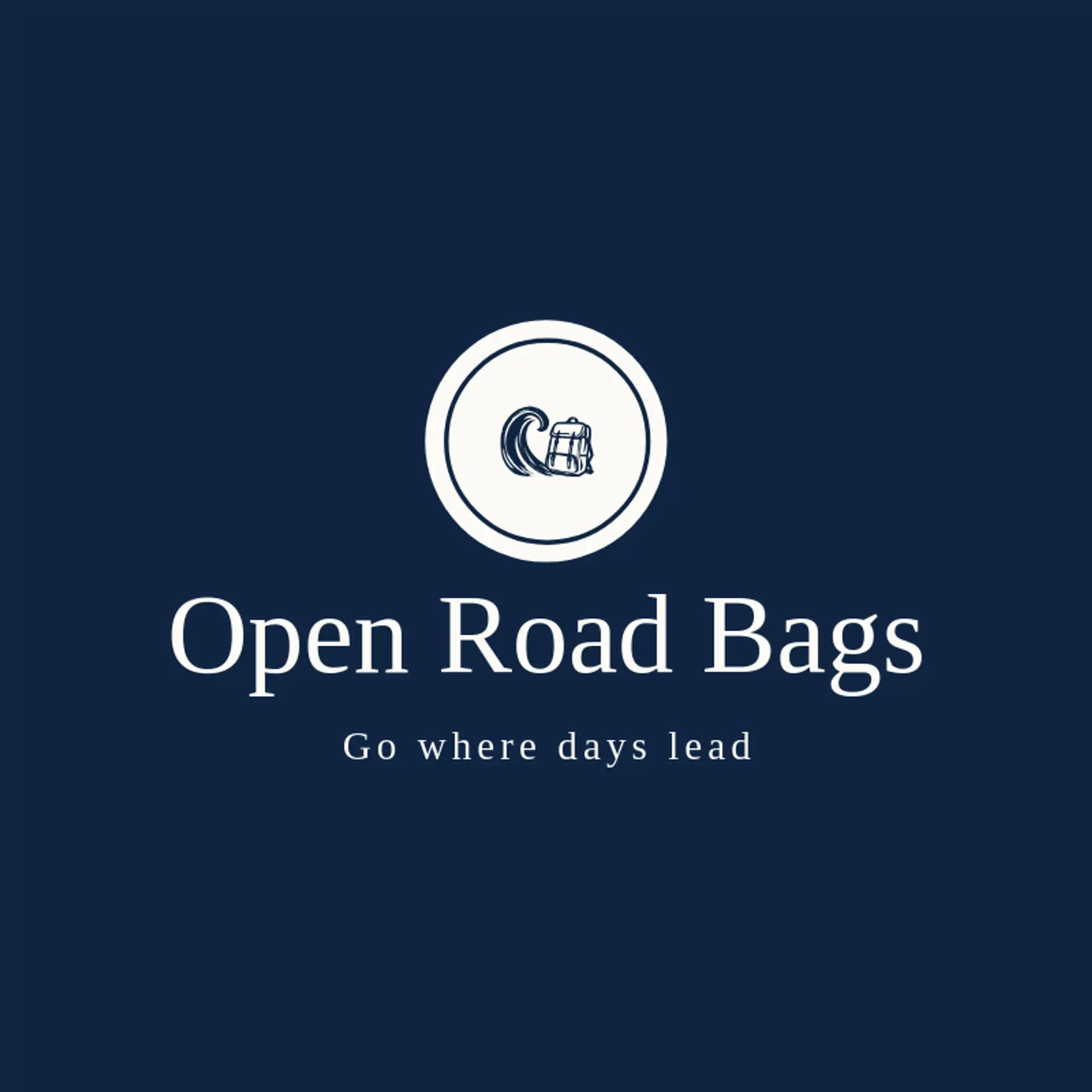 Open Road Bags logo for backpack
