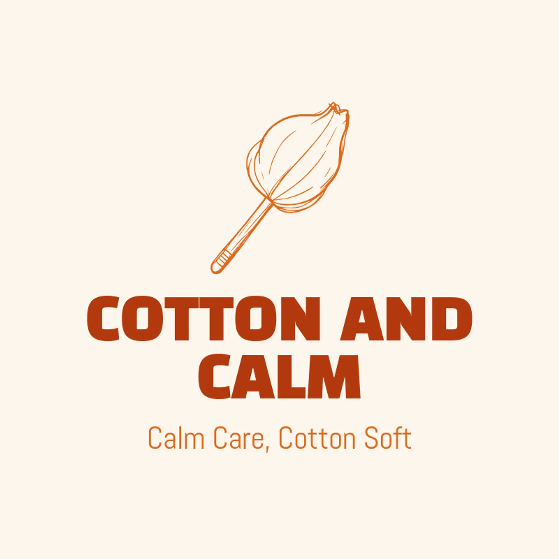 Cotton and Calm logo for esthetician