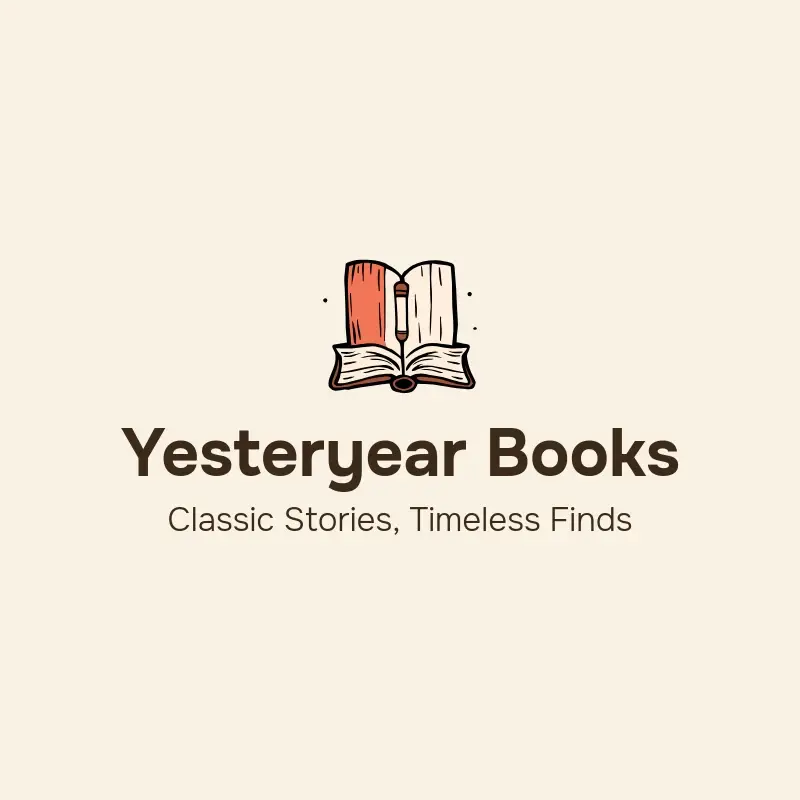 The bookstore name Yesteryear Books as a branded logo with a color icon
