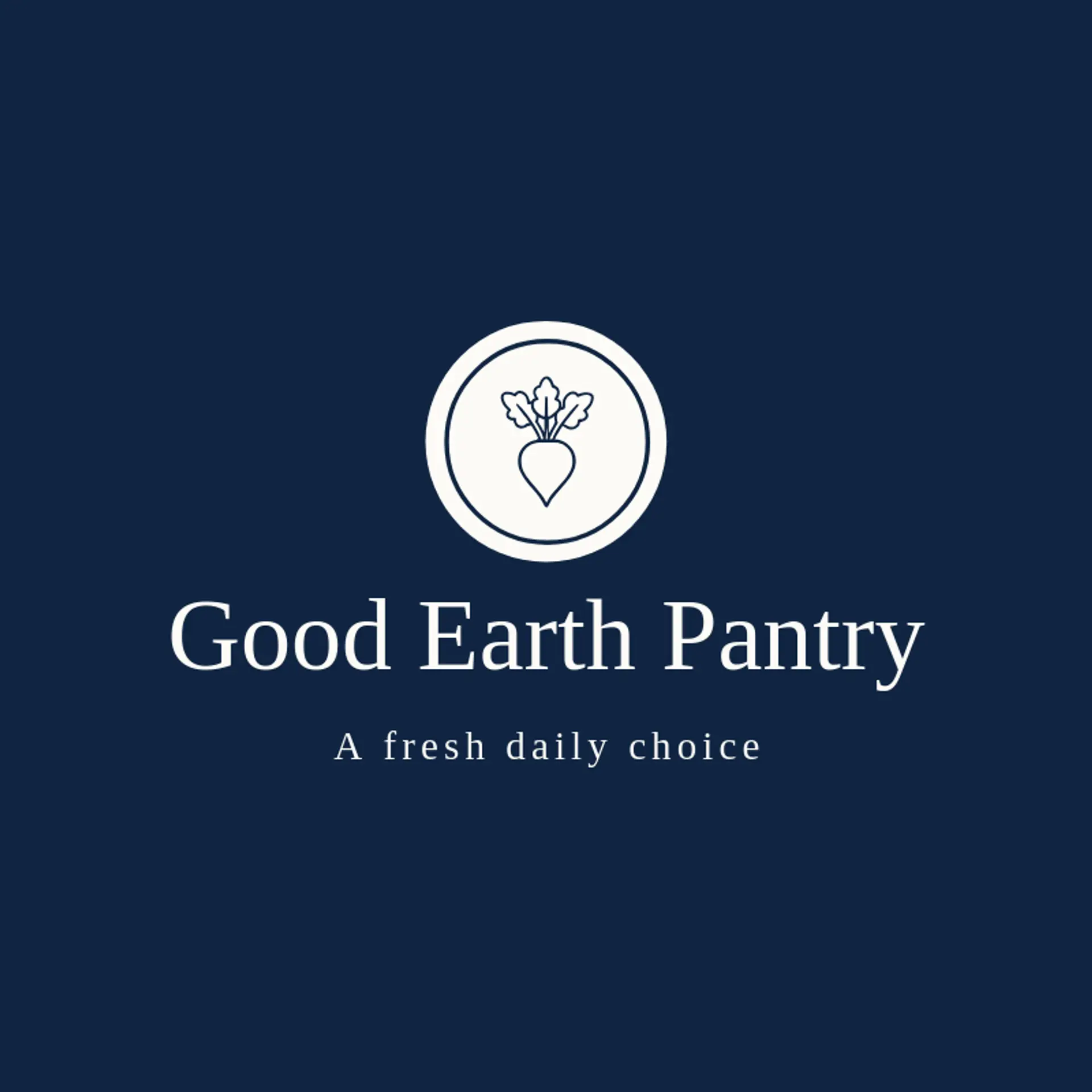 Good Earth Pantry logo for vegetarian