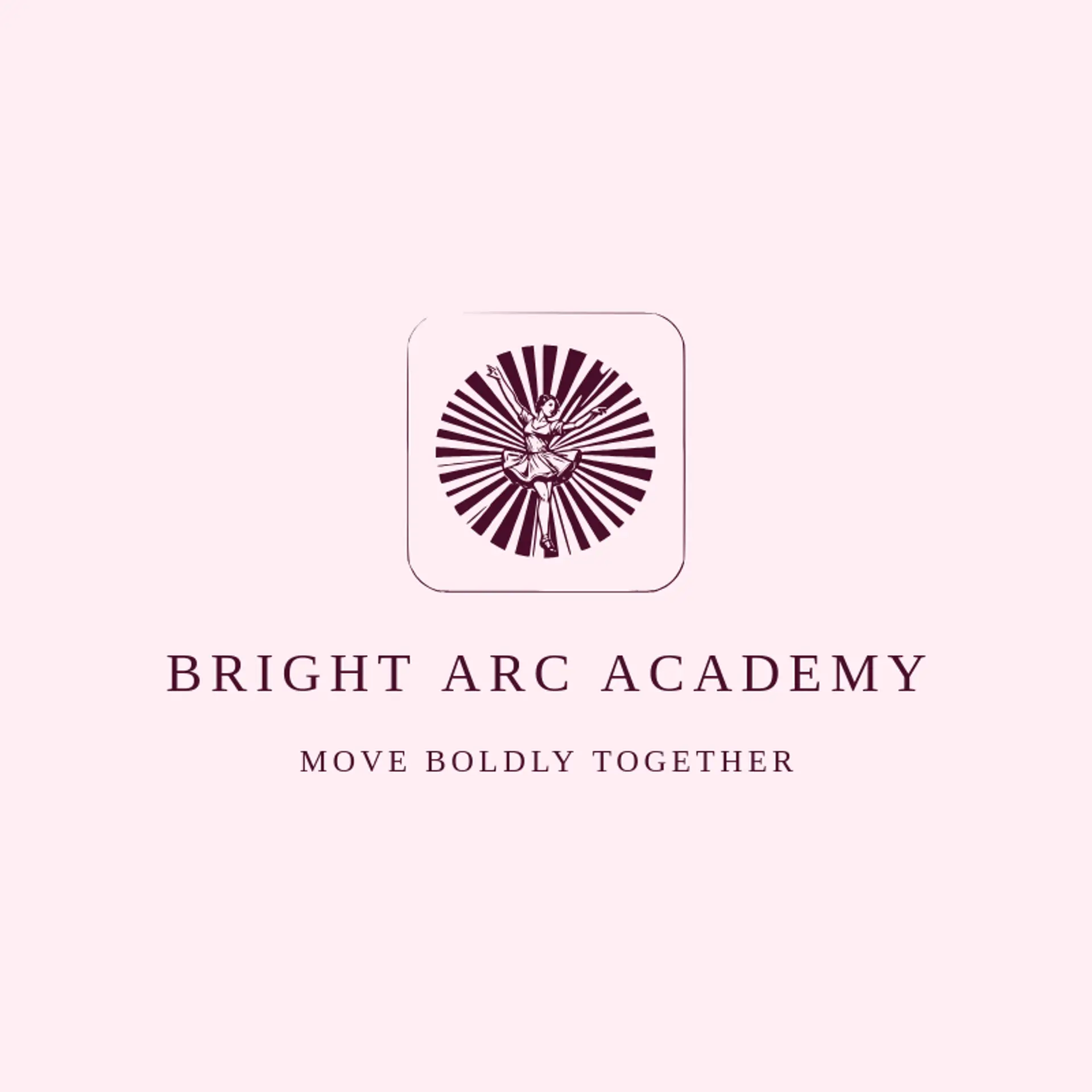 Bright Arc Academy logo for dance studio