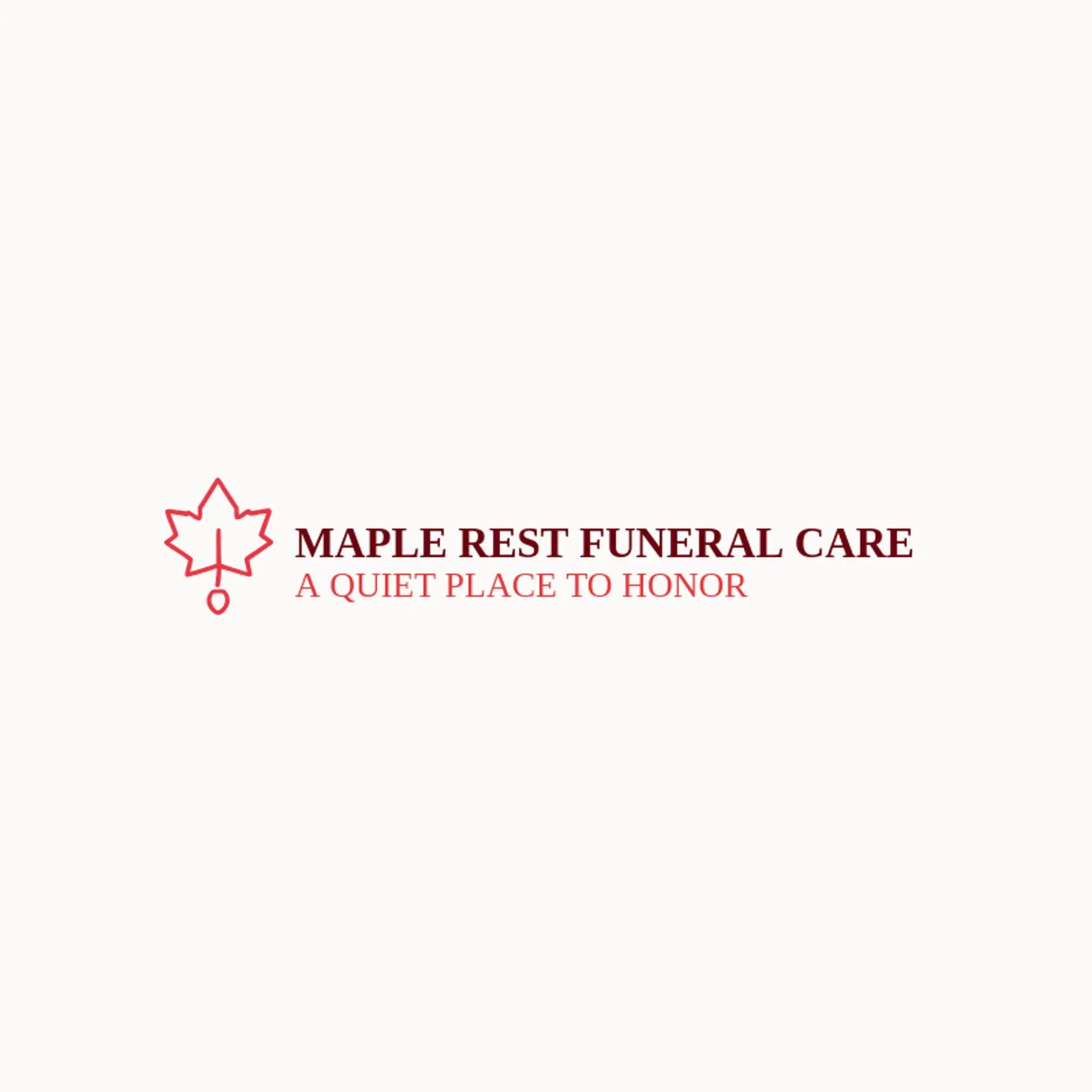 Maple Rest Funeral Care logo for funeral home