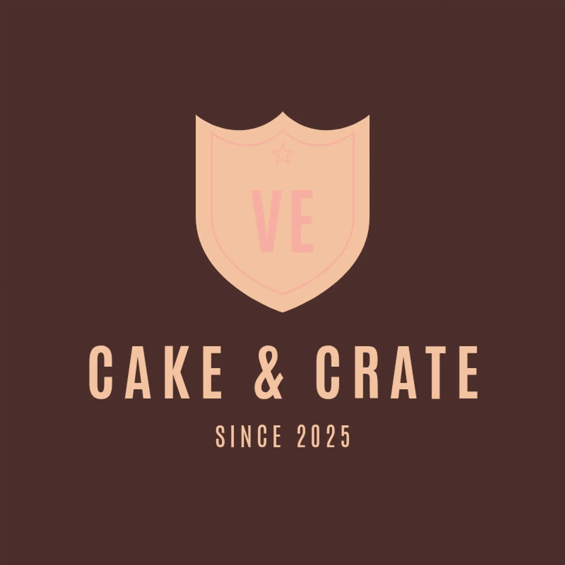 Cake & Crate logo for cake