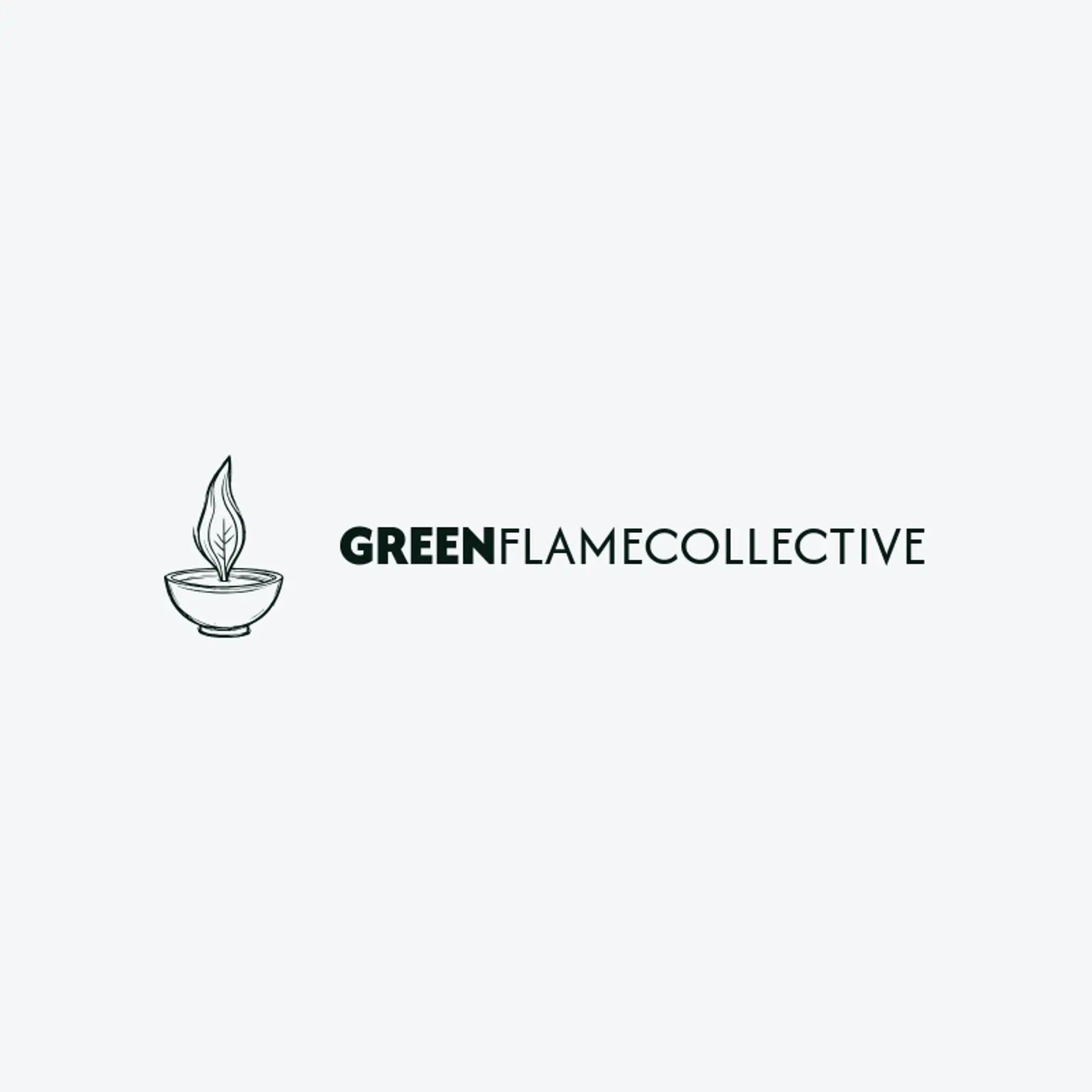 Green Flame Collective logo for jainism